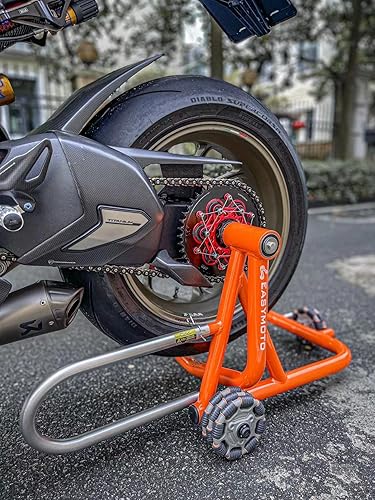 Miniatura 3 de Juego de soporte delantero y trasero para motocicleta deportiva Agusta, soportes de elevación móviles de 360, revolucionarios soportes de