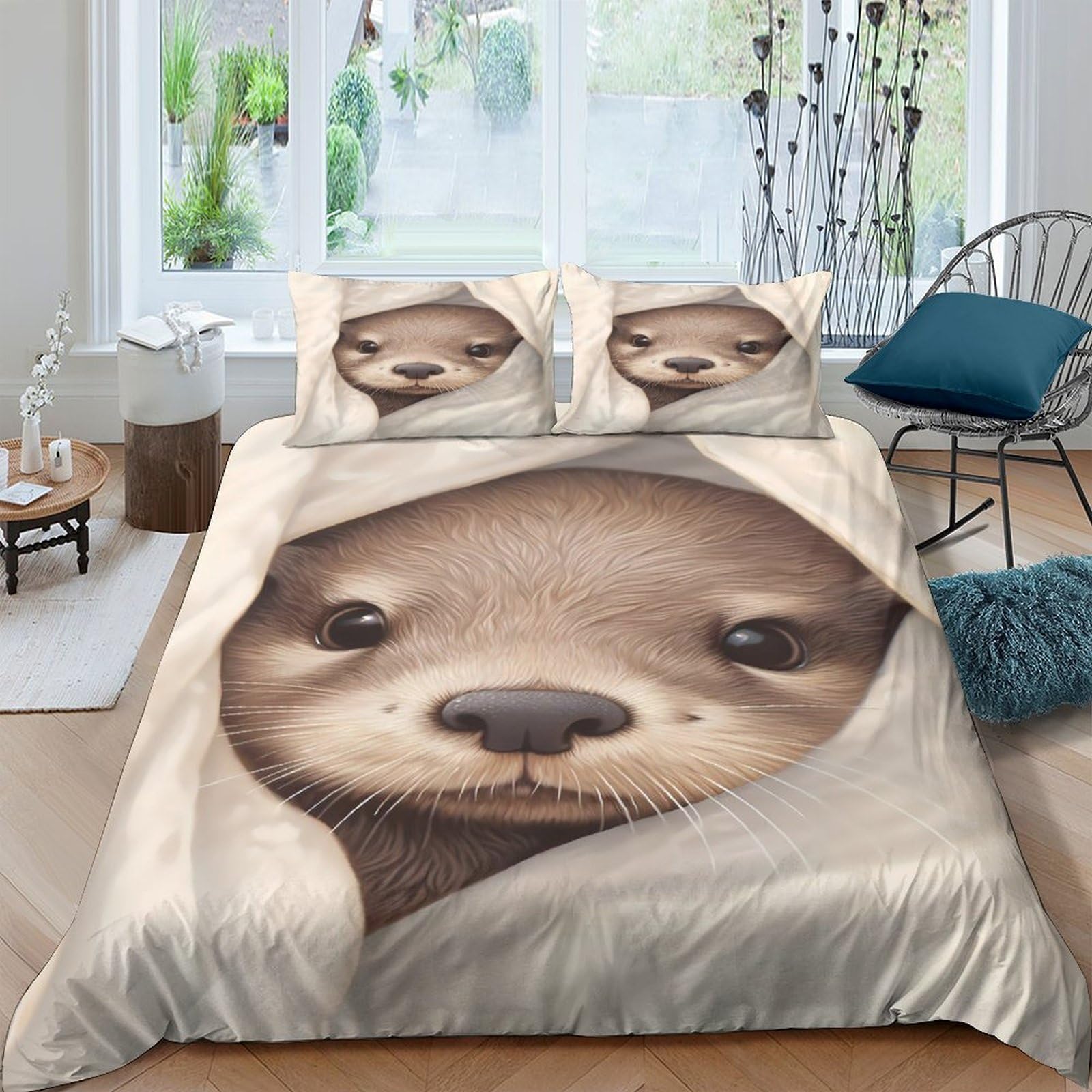 GPLZQXKJNH Galaxy Starry Sky Duvet Cover Set 3D Printed Microfiber Bedding with Hidden Zipper and Fixing Ties for Bedroom Decor and All Seasons Single（135x200cm）