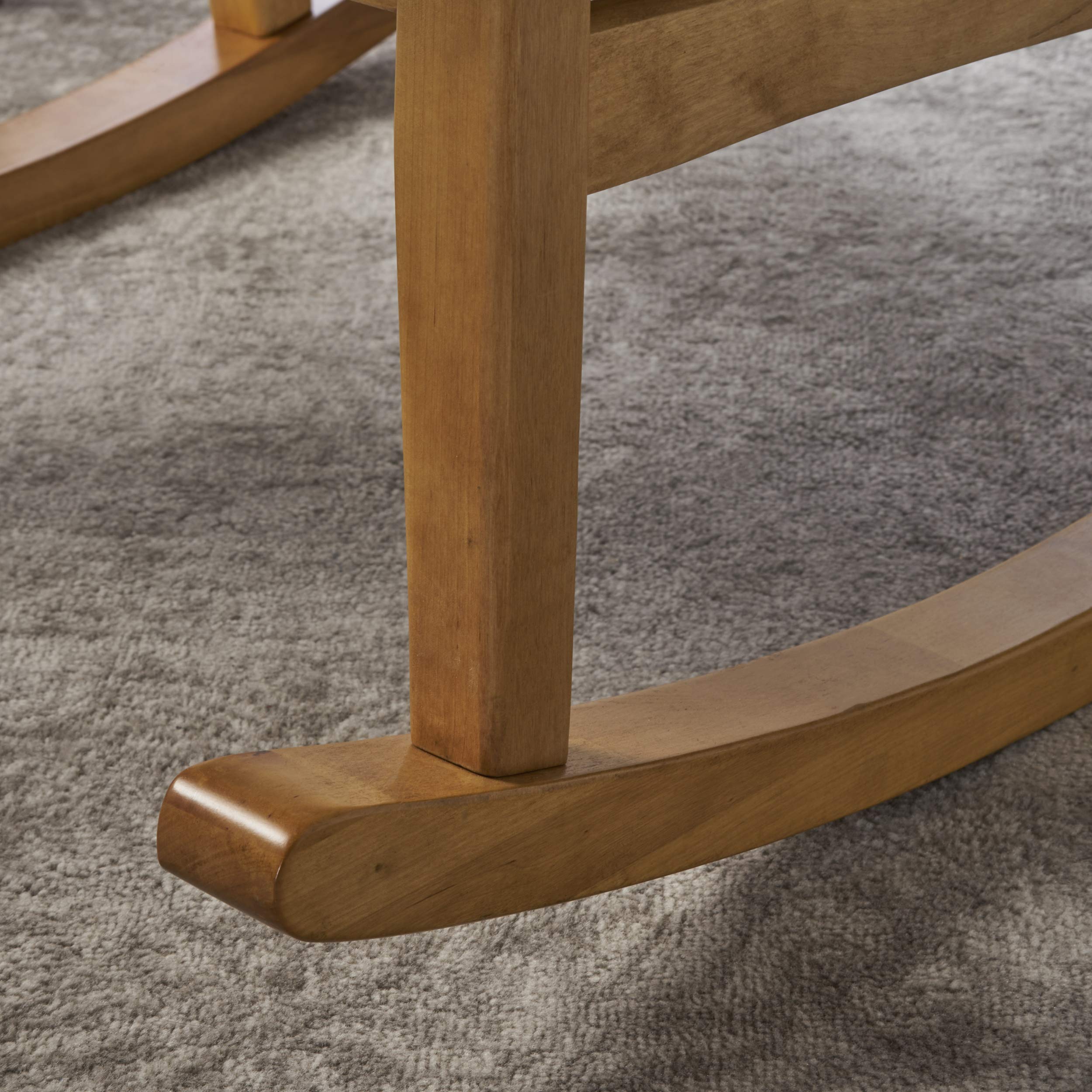 GDF Studio Beryl Mid Century Modern Grey Fabric Rocking Chair Buy