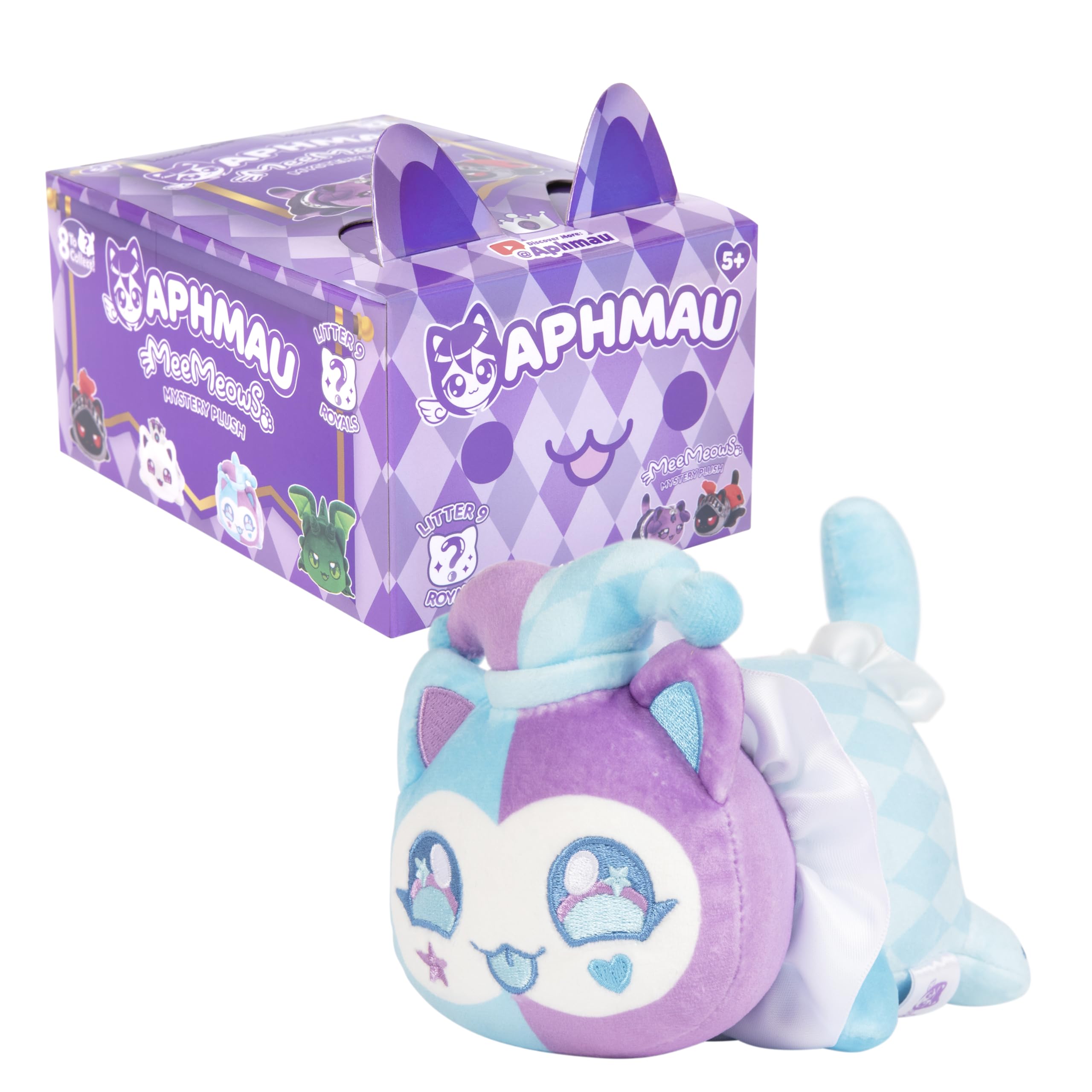 Aphmau MeeMeows Mystery Plush Royals Litter 9 Kolekcjonerskie miękkie zabawki Kolekcja Royals YouTube zabawki 8 do kolekcjonowania