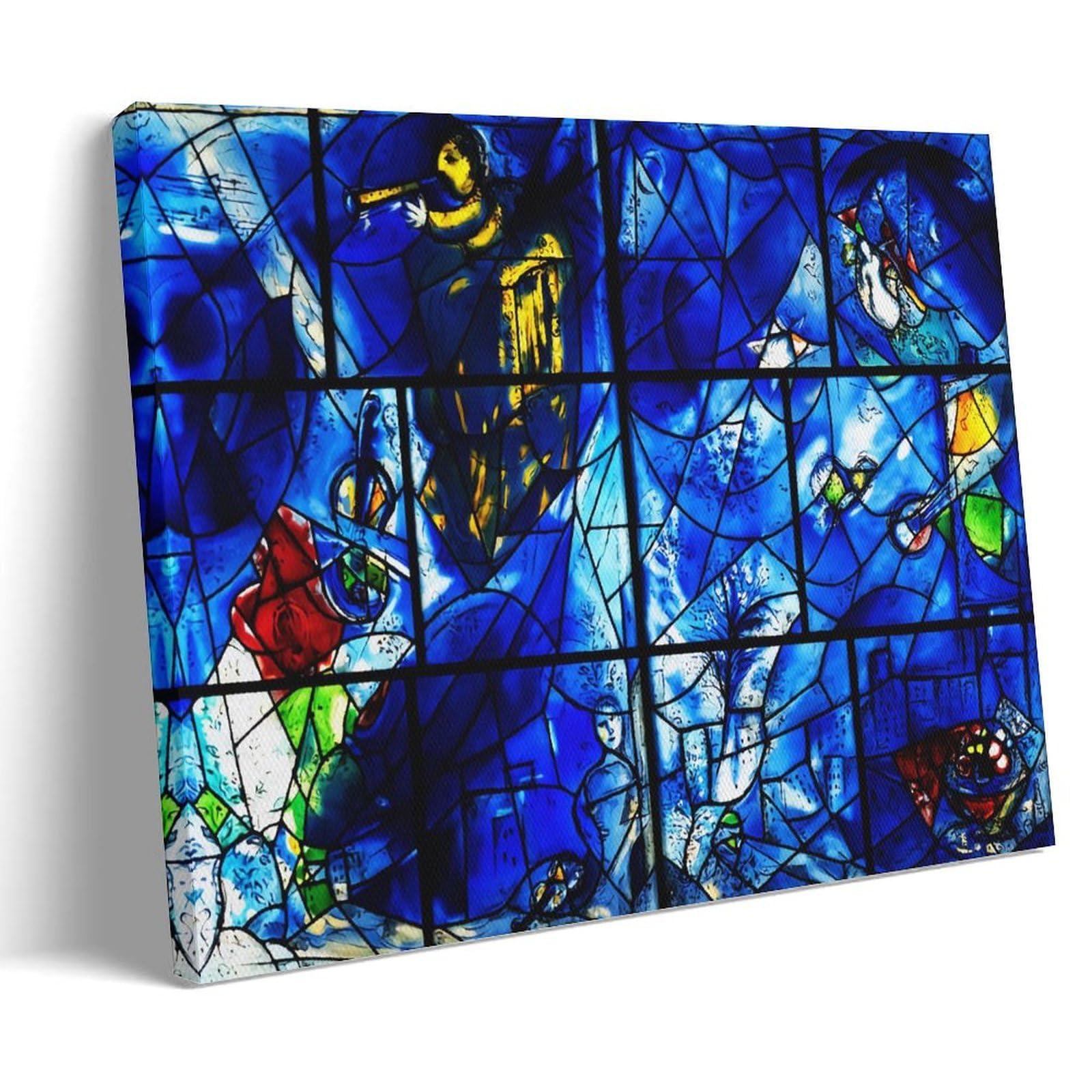 ZhuCaiRr Marc Chagall Painter Works (American Windows) Poster Cool Artworks Painting Wall Art Canvas Prints Hanging Picture Home Decors Gift Idea 12x18inch(30x45cm)