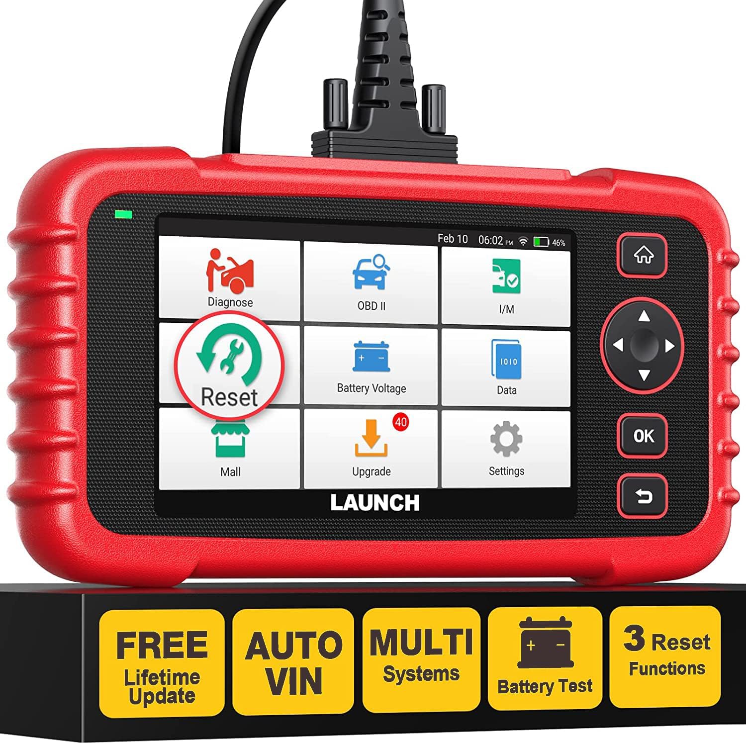 LAUNCH CRP123X V3.0 OBD2 Scanner for Engine Transmission ABS Diagnosis