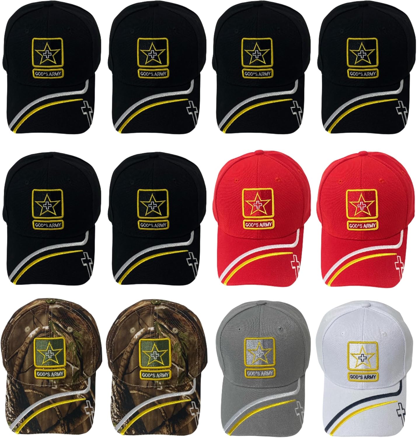 God’s Army Embroidered Baseball Cap – Faith-Inspired Adjustable Dad Hat