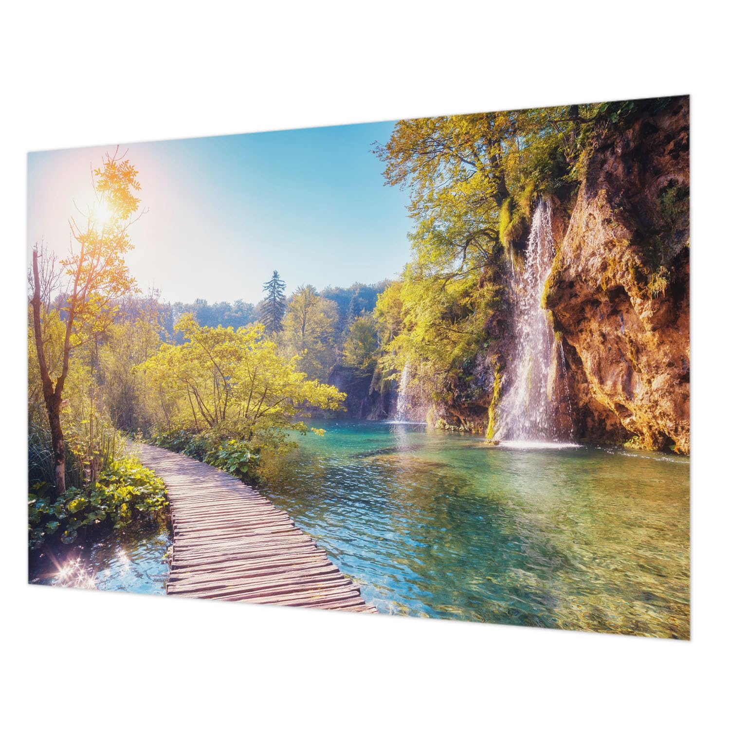 Revêtement mural intissé facile à nettoyer 208x146 cm paysage Tulup