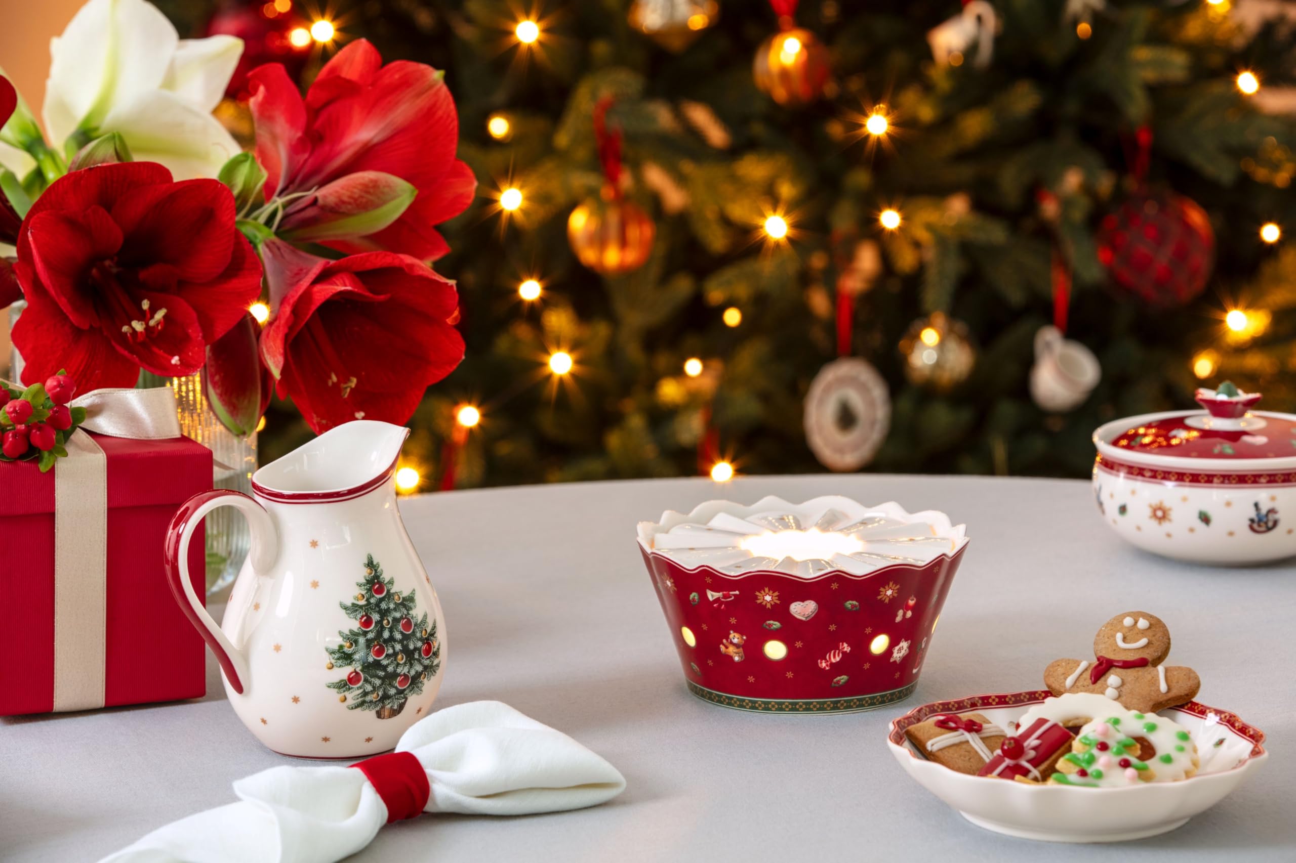 Villeroy & Boch - Toy's Delight scalda teiera multicolore, Natale, scaldino per teiera, scaldatazze, stoviglie natalizie, motivo natalizio, porcellana Premium
