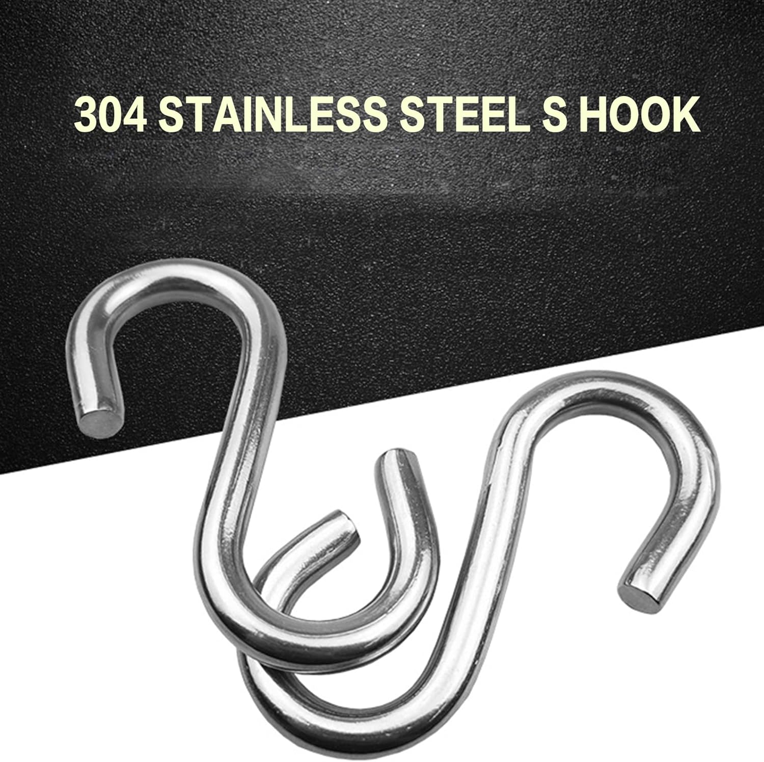 24 pcs. 304 Stainless Steel 1.5 in. S Hooks Chain Hardware for Hanging Products or Items, 88 lb. Capacity