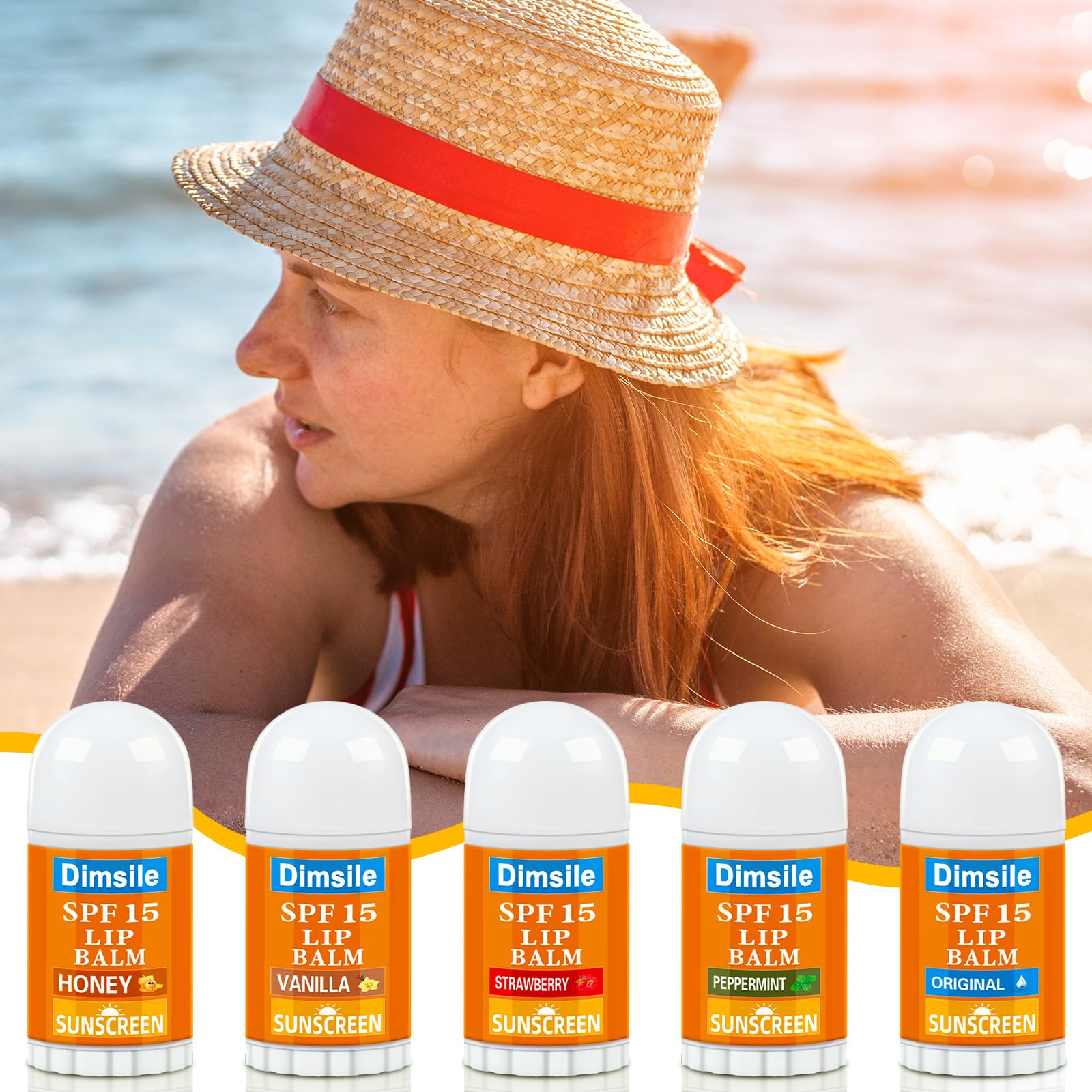 75 mini bálsamos labiales con protección solar SPF 15. Regalo ideal para profesores, enfermeras, voluntarios y empleados. Perfecto como regalo de agradecimiento. También para acompañantes