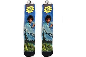 Cheerful Strokes on a Canvas of Artful Expression: Bob Ross Canvas