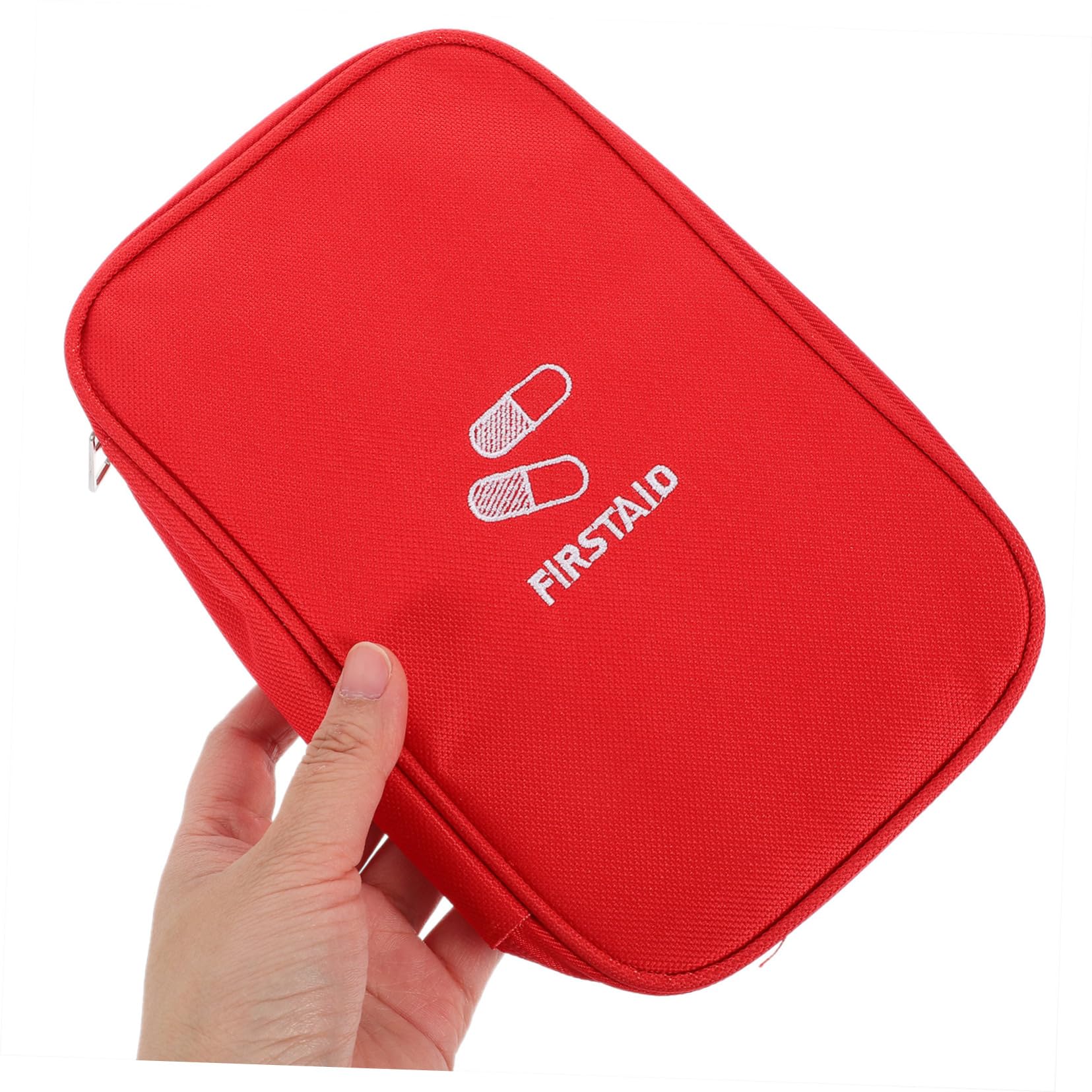 NUOBESTY 5piezas Botiquín De Portátil Bolsa De Vacía Para Camping y Senderismo Grande y Resistente Diseño De Color Rojo