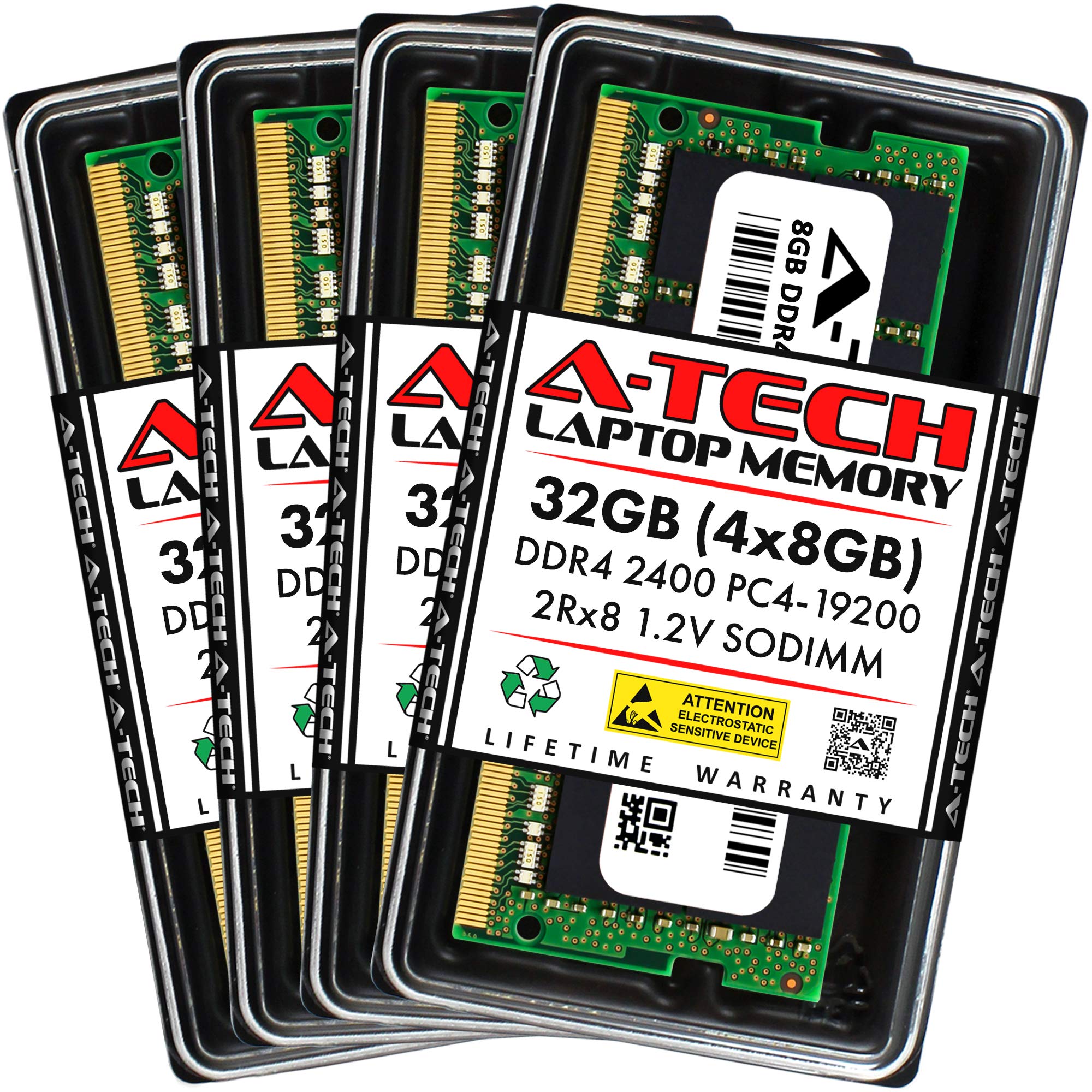 Amazon.in: Buy A-Tech 32GB (4x8GB) DDR4 2400MHz SODIMM PC4-19200