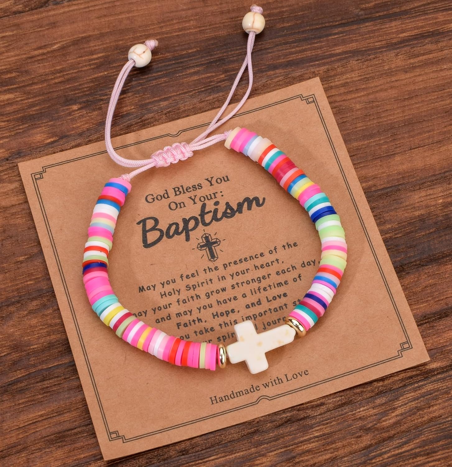 Cross Bracelet First Communion Baptism Confirmation Gift for Daughter Niece Granddaughter - Image 3