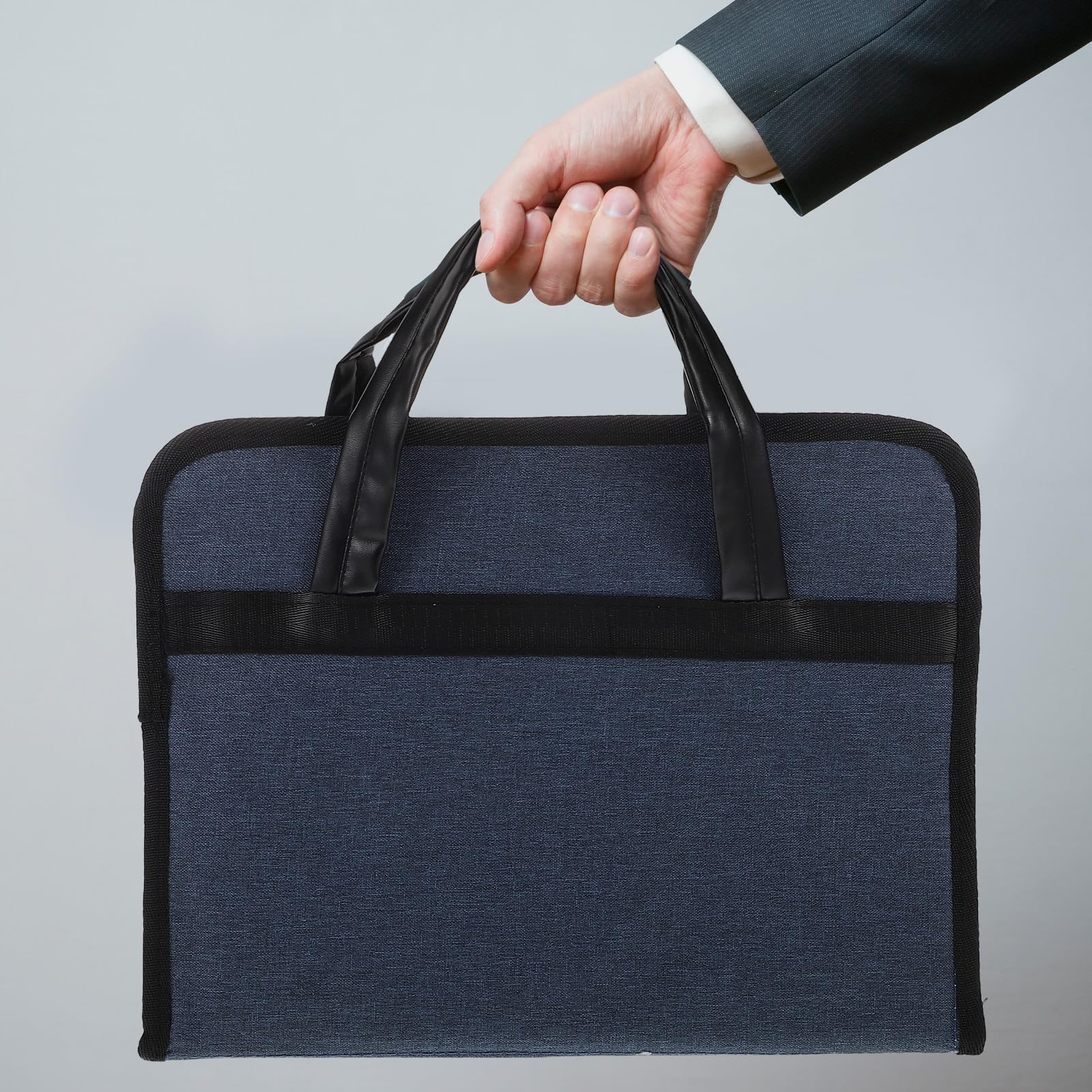 Artibetter Borsa da Ufficio Oxford Blu con Scomparto per Laptop, Design Portatile e Lucchetto a Combinazione Integrato per Viaggi di Lavoro