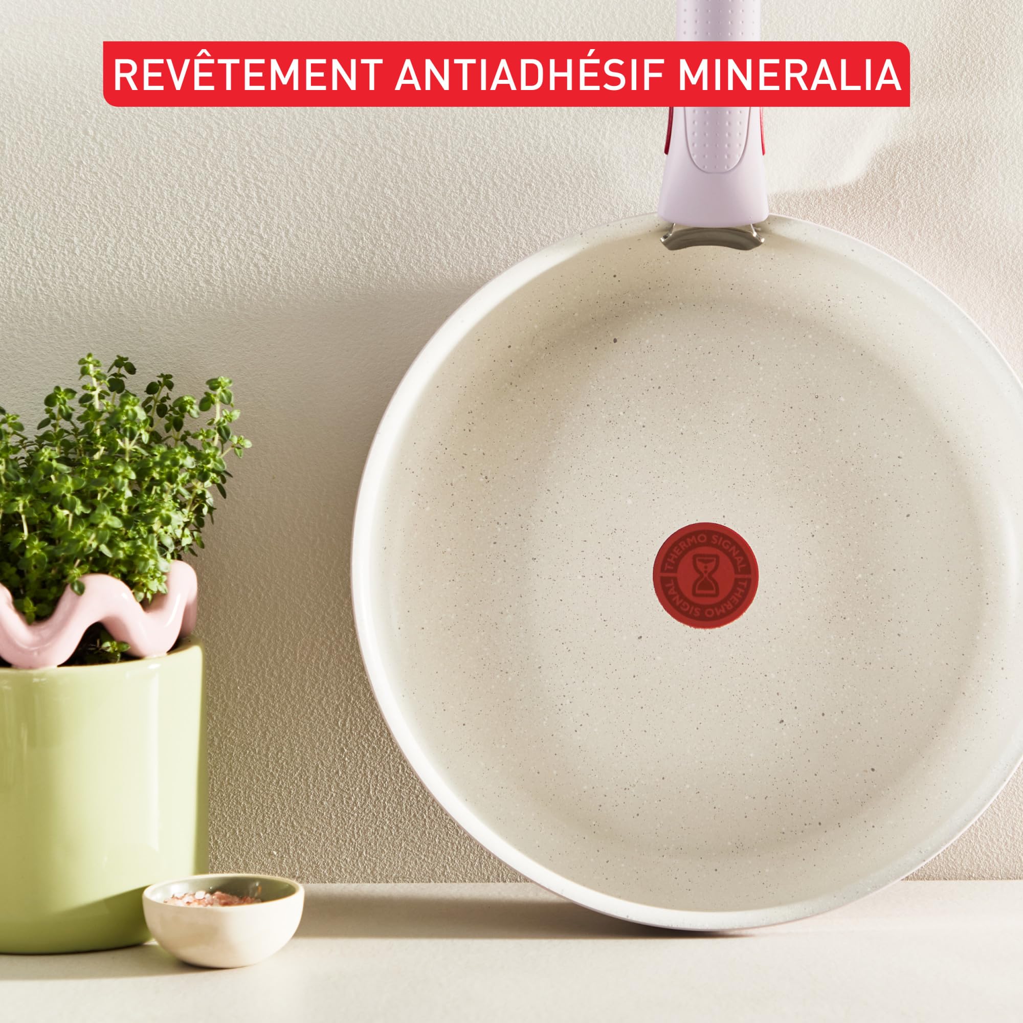 Tefal Ingenio Serenity, Batterie de cuisine 11pièces, Revêtement antiadhésif, Induction, Empilable, L830SB04 PINK