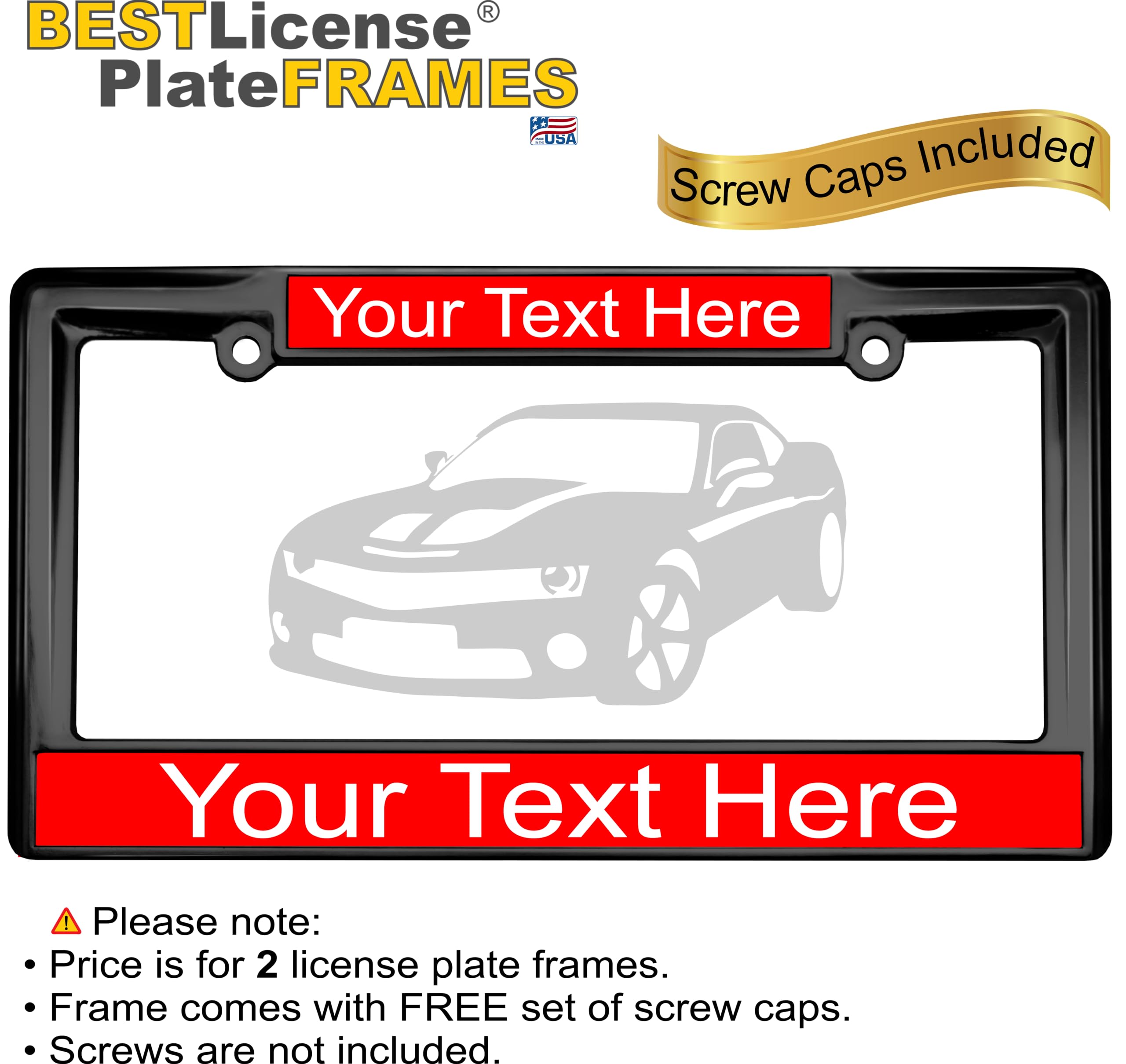 Custom Personalized Heavy Duty Metal Laser Engraved Car License Plate Frame wit - Picture 18 of 113