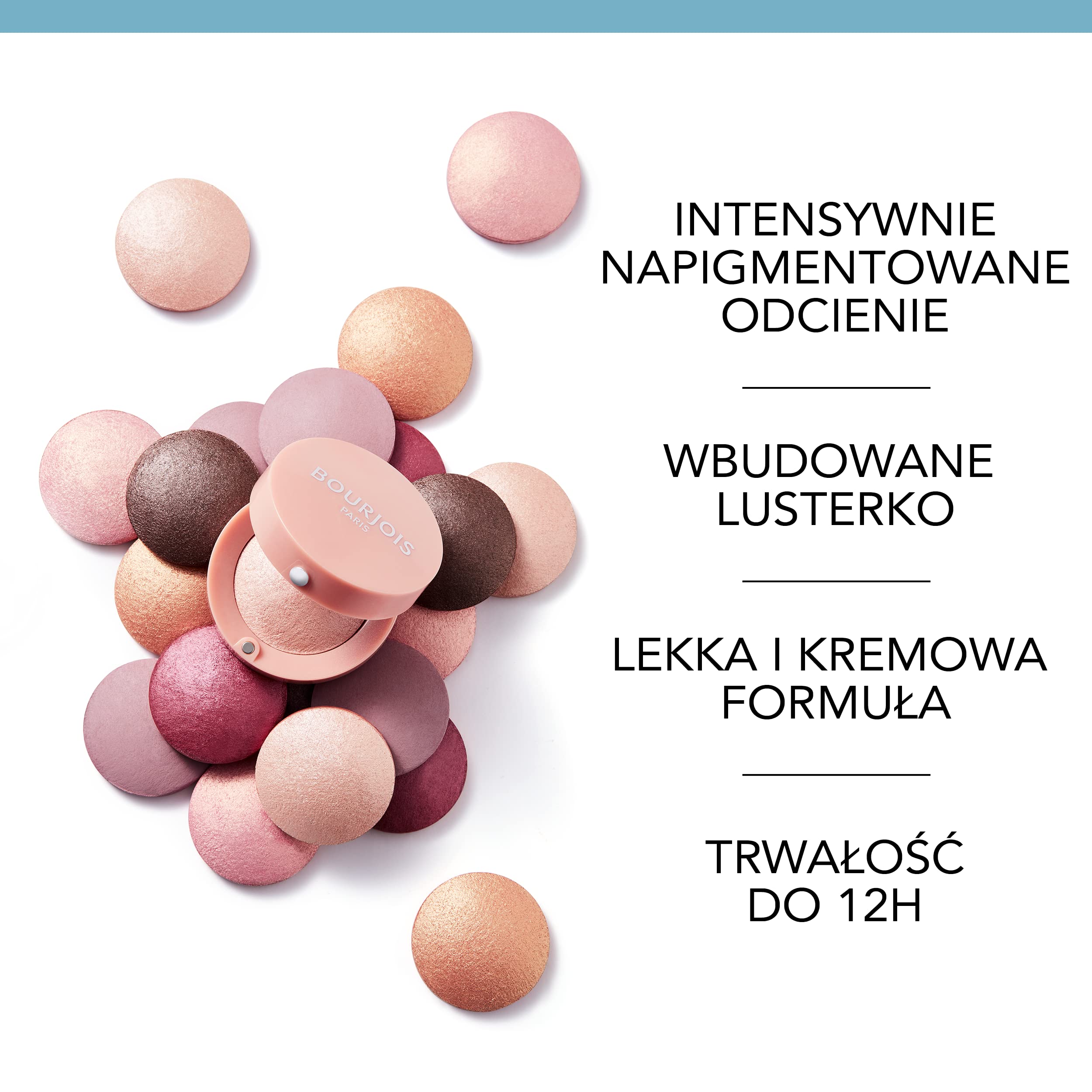 Bourjois Little Round Pot matowy cień do powiek, paleta cieni do powiek, efekt do 24h, nr 02 - Iridesc’sand