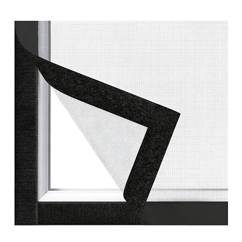 Adjustable Self-Adhesive DIY Window Screen, Cut-to-Size Mesh max 47x73 |
