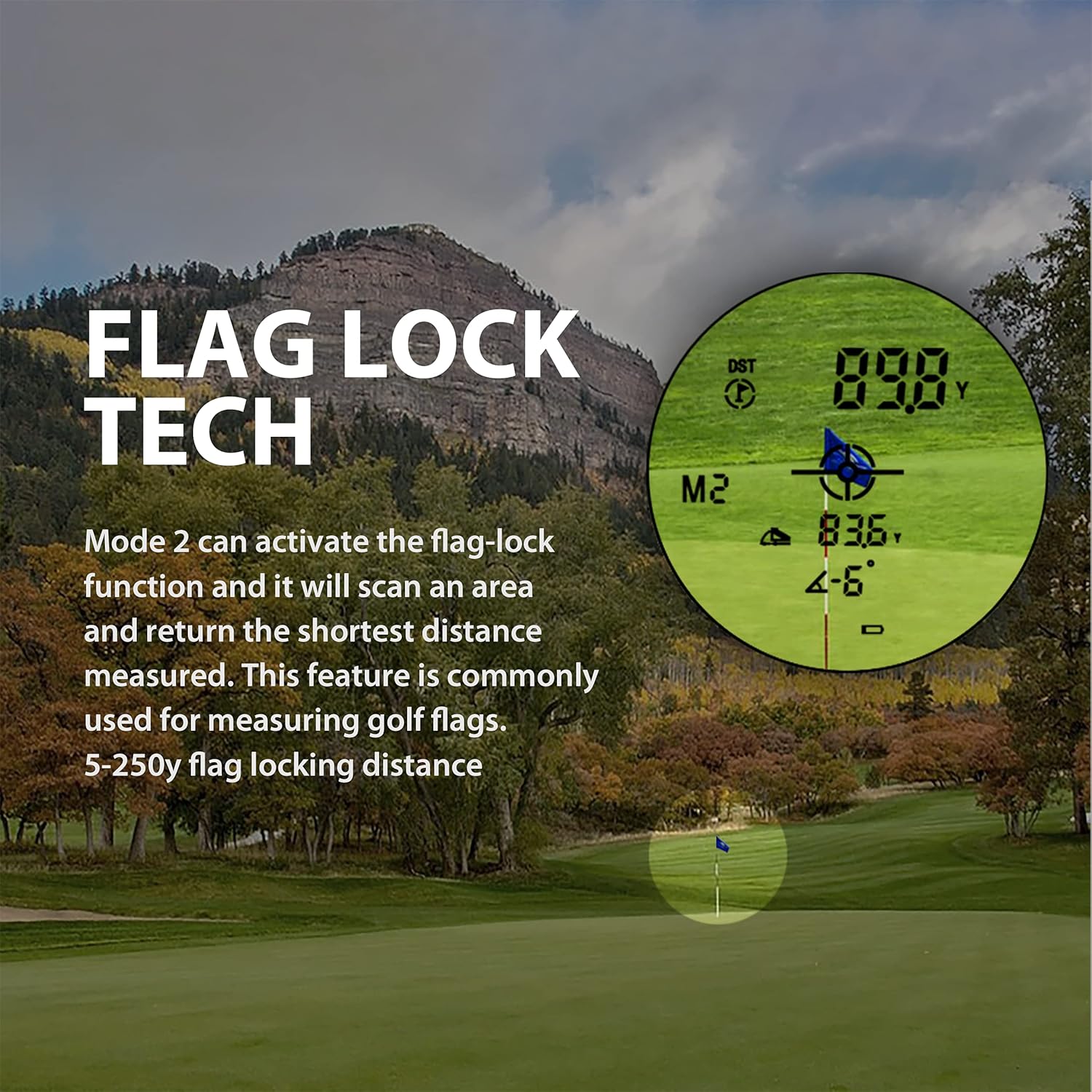 Gogogo Laser Rangefinder 6X for Golf & Hunting Range Finder Distance Measuring with High-Precision Flag-Lock Vibration Function︱Slope Mode Continuous Scan Tournament Legal Ideal Gift (650Y) : Sports & Outdoors