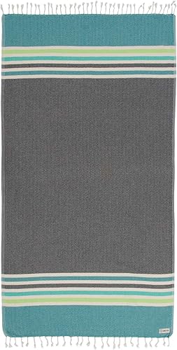 Sand Cloud Toalla de playa turca, sin arena, secado rápido, hilo de algodón turco orgánico 100% certificado, ideal para baño de playa o como manta,