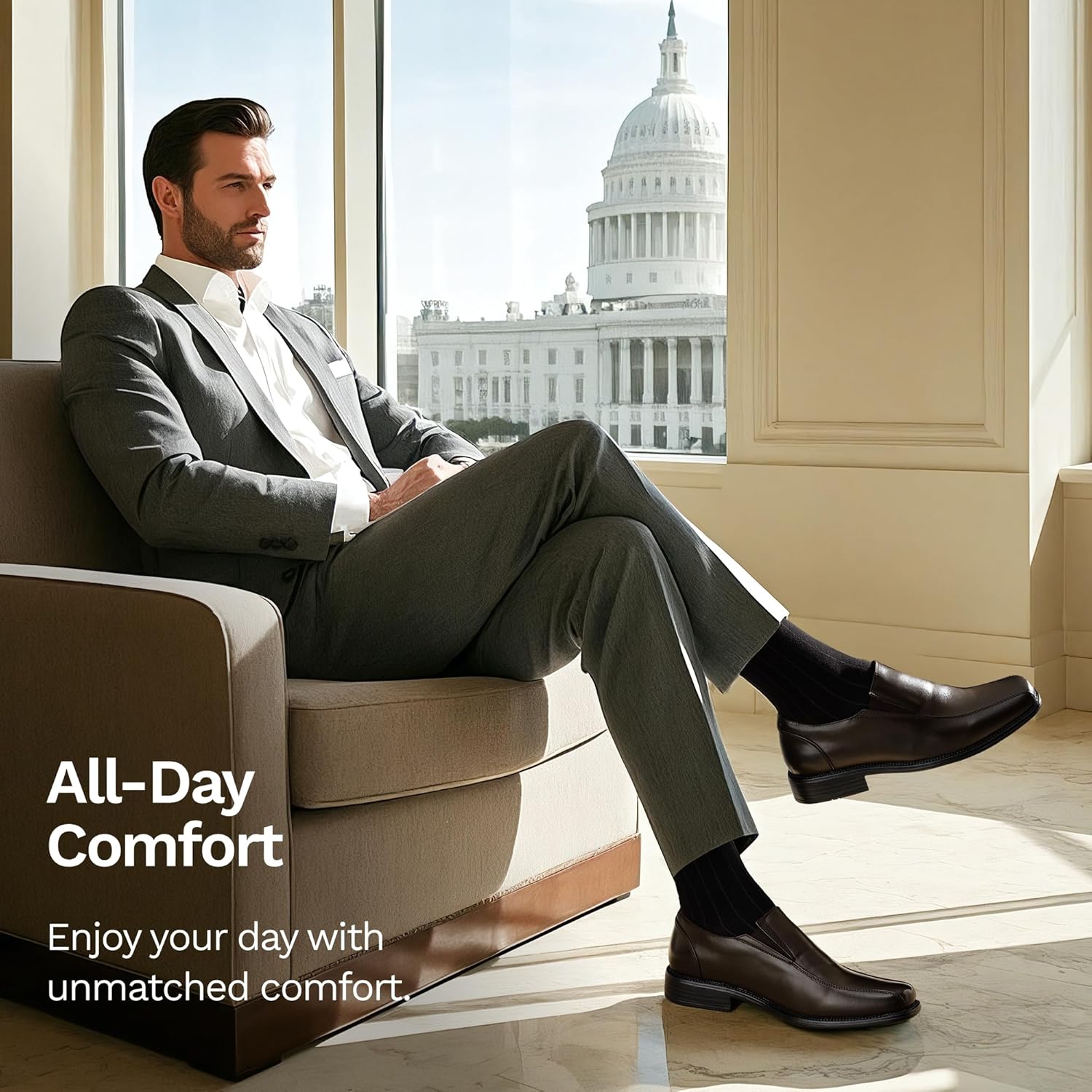 Bruno Marc Men's Slip on Dress Loafers Formal Shoes - Image 7