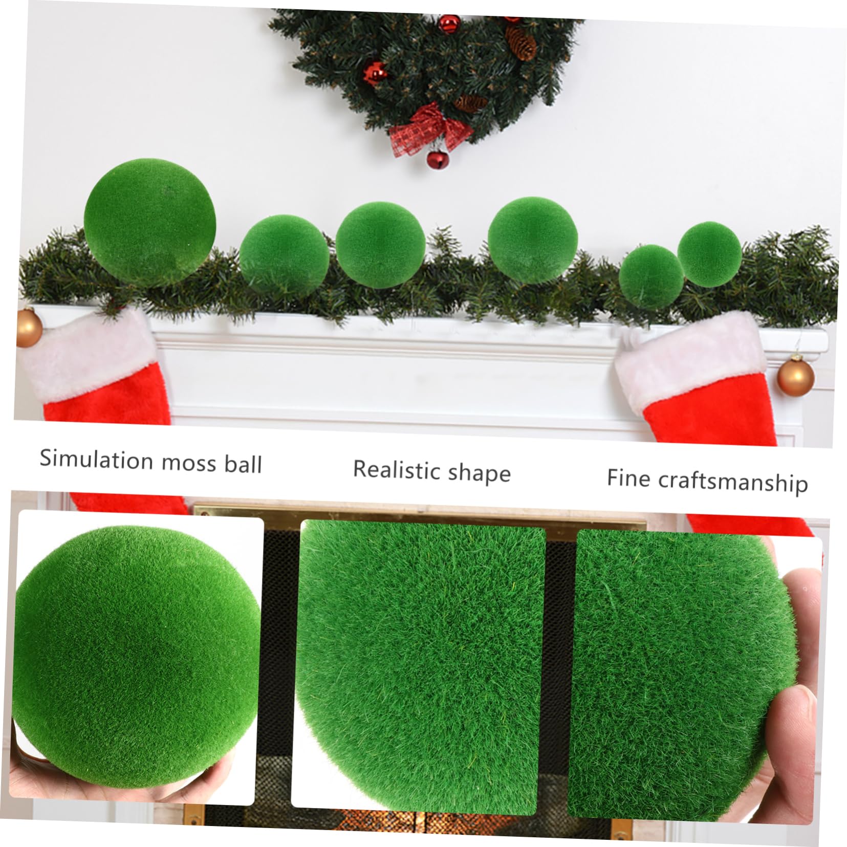 Zerodeko 2sets Realistische Faux Box Künstliche Moos Für Hochzeit Decor 8 Stücke * 2