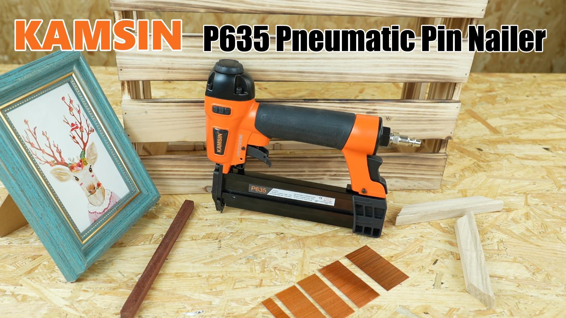 P625 Kit de cloueuse pneumatique sans tête de calibre 23 de 0,9 cm à 2,5 cm de long avec 10 000 broches