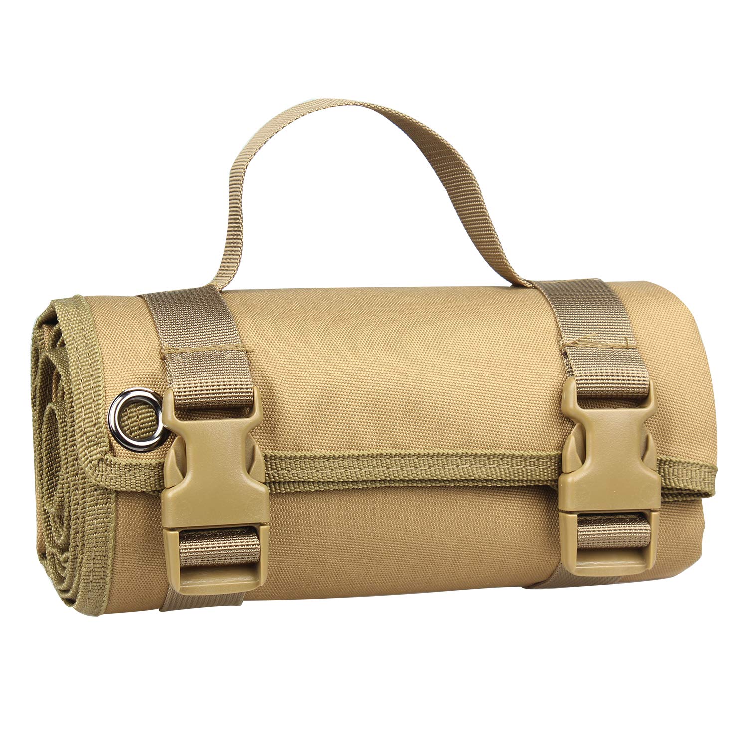 UNISTRENGH Outdoor Tactical Shooting Mat Professional Training School Shooter Mat Non-Slip Field Gathering Placemat (Khaki)