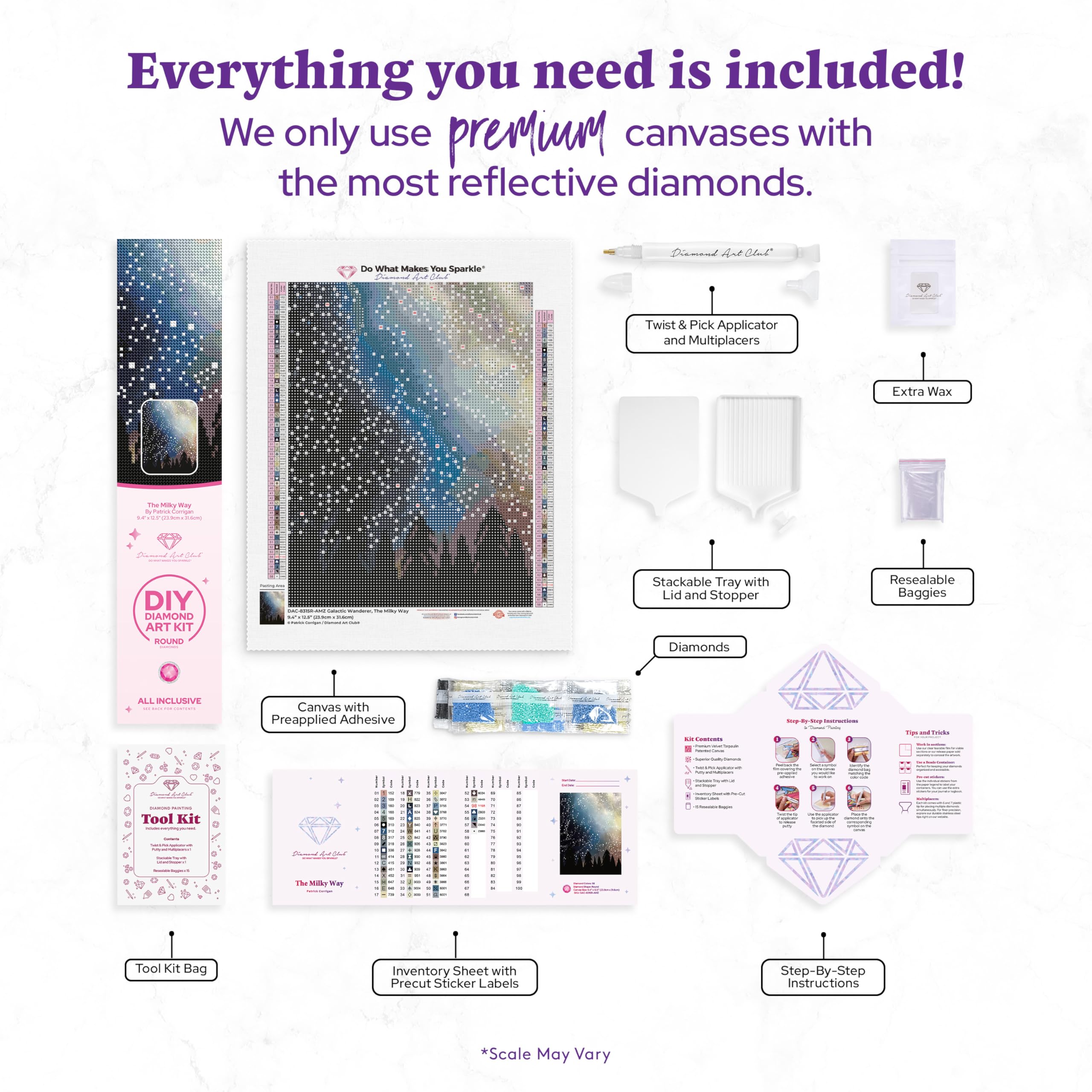 Amazon.com: DIAMOND ART CLUB The Milky Way Diamond Painting Kit