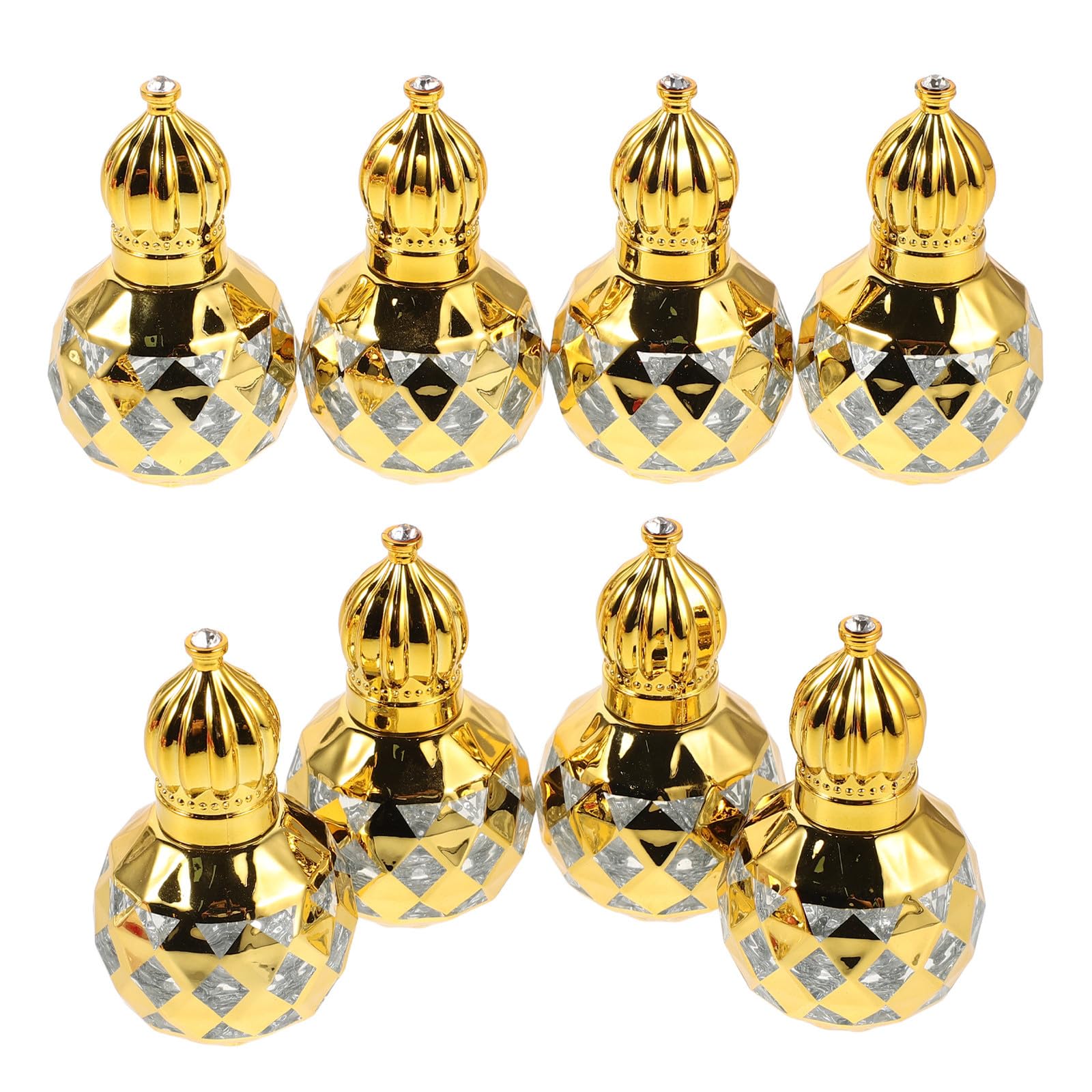Botellas de perfume de 8ml doradas con bola de vidrio para aplicar tu fragancia de forma precisa