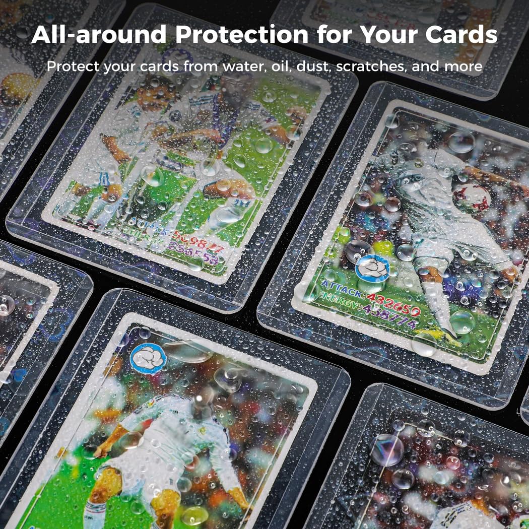 240 Stk. Kartenhüllen aus Hartplastik, 3 Zoll x 4 Zoll klare Kartenhüllen, Sammelkartenhüllen, Standardkartenhüllen, für Baseball-, Football-, Basketball-, Sport- und Spielkarten