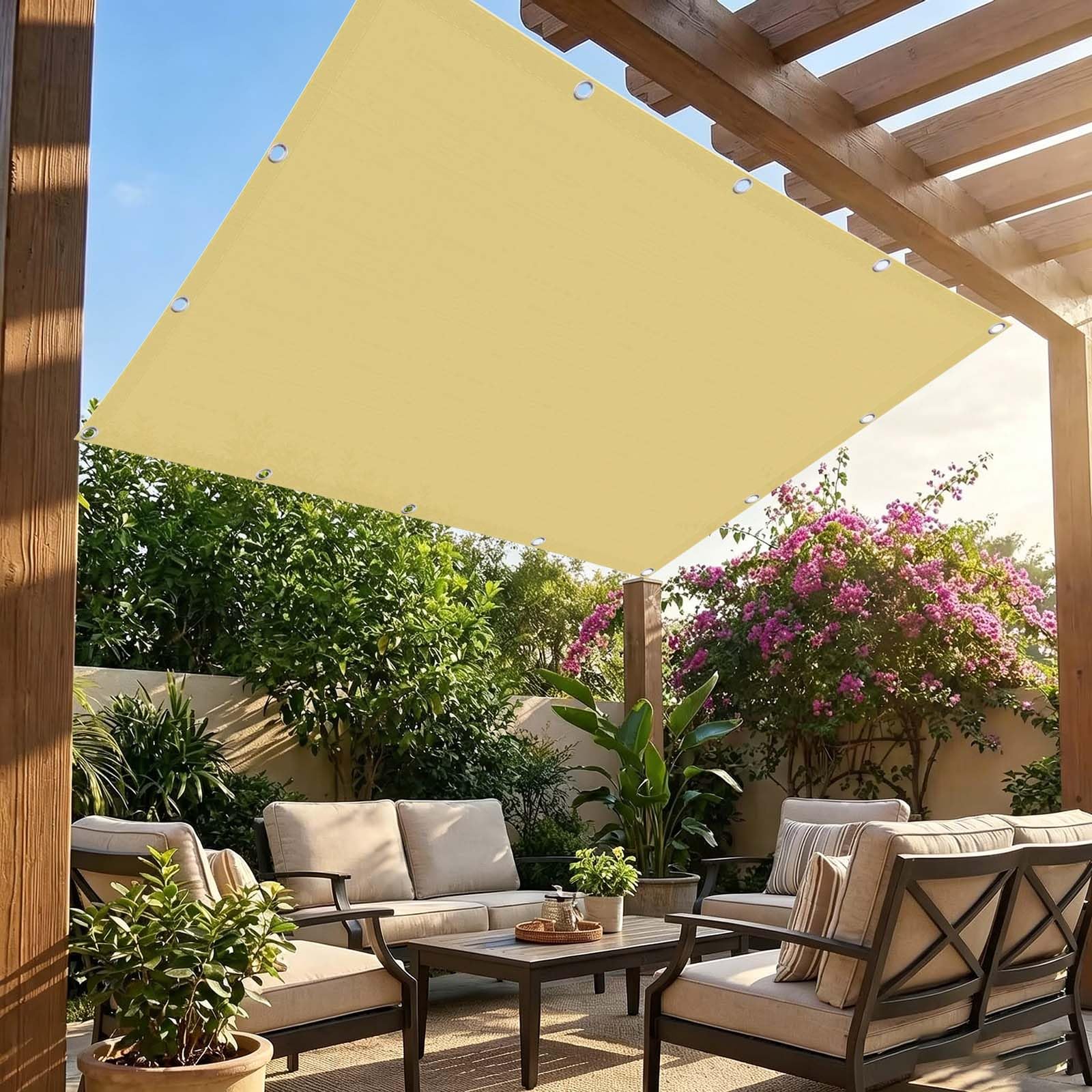 Toile d'ombrages avec œillets 315x680 grand format grand voile fixe extérieur