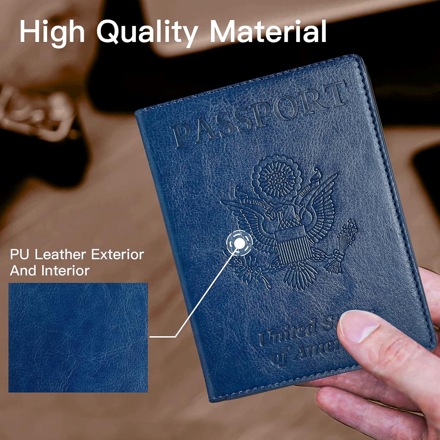  | COKOKERT Passport and Vaccine Card Holder Combo,Passport Holder with Vaccine Card Slot,PU Leather Passport and Vaccine Card Holder for Women Men | Passport Covers