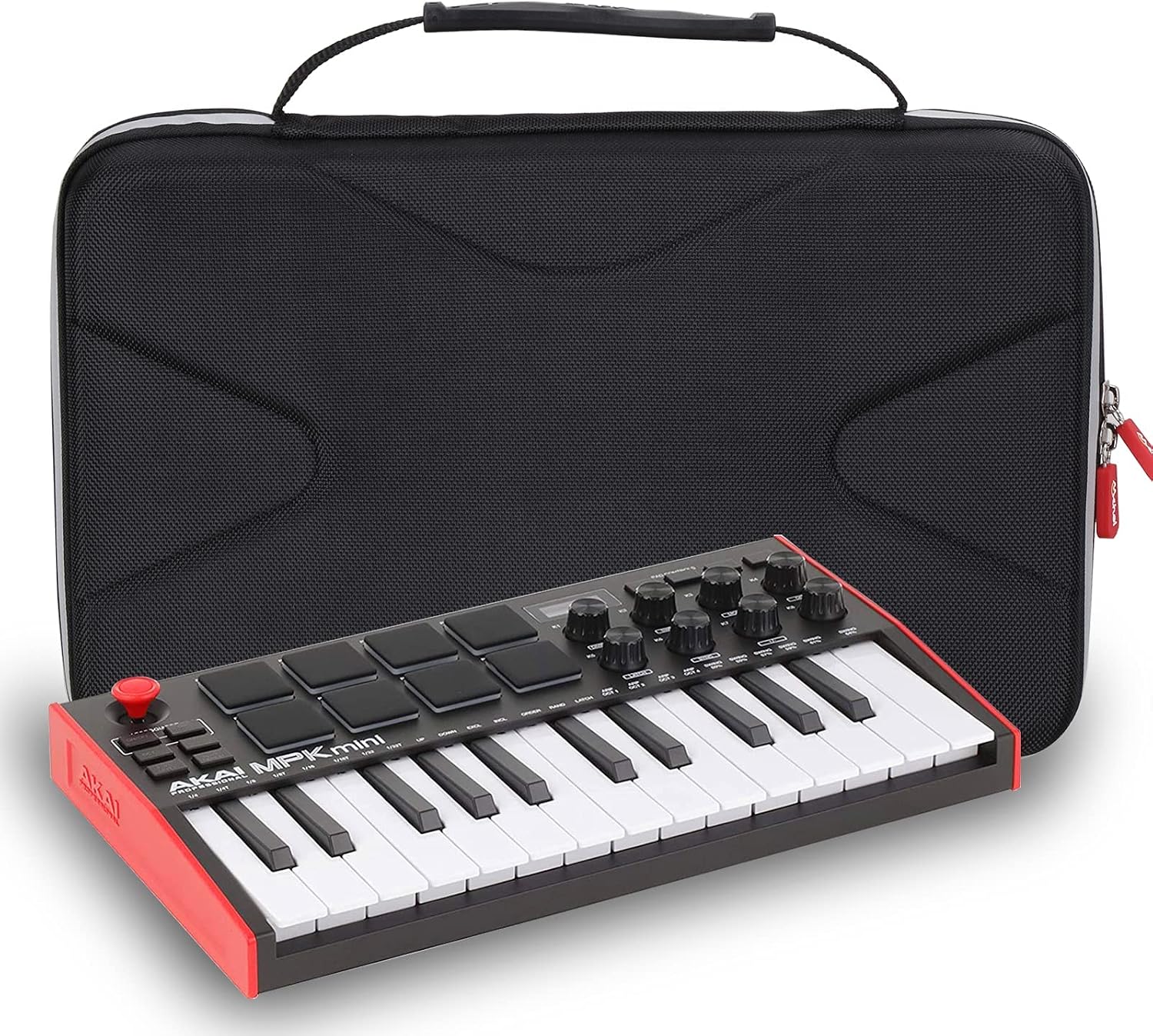 Mchoi Hard Travel Carrying Case for AKAI Professional MPK Mini MK3 / Mini Play USB MIDI Keyboard Controller, Case Only