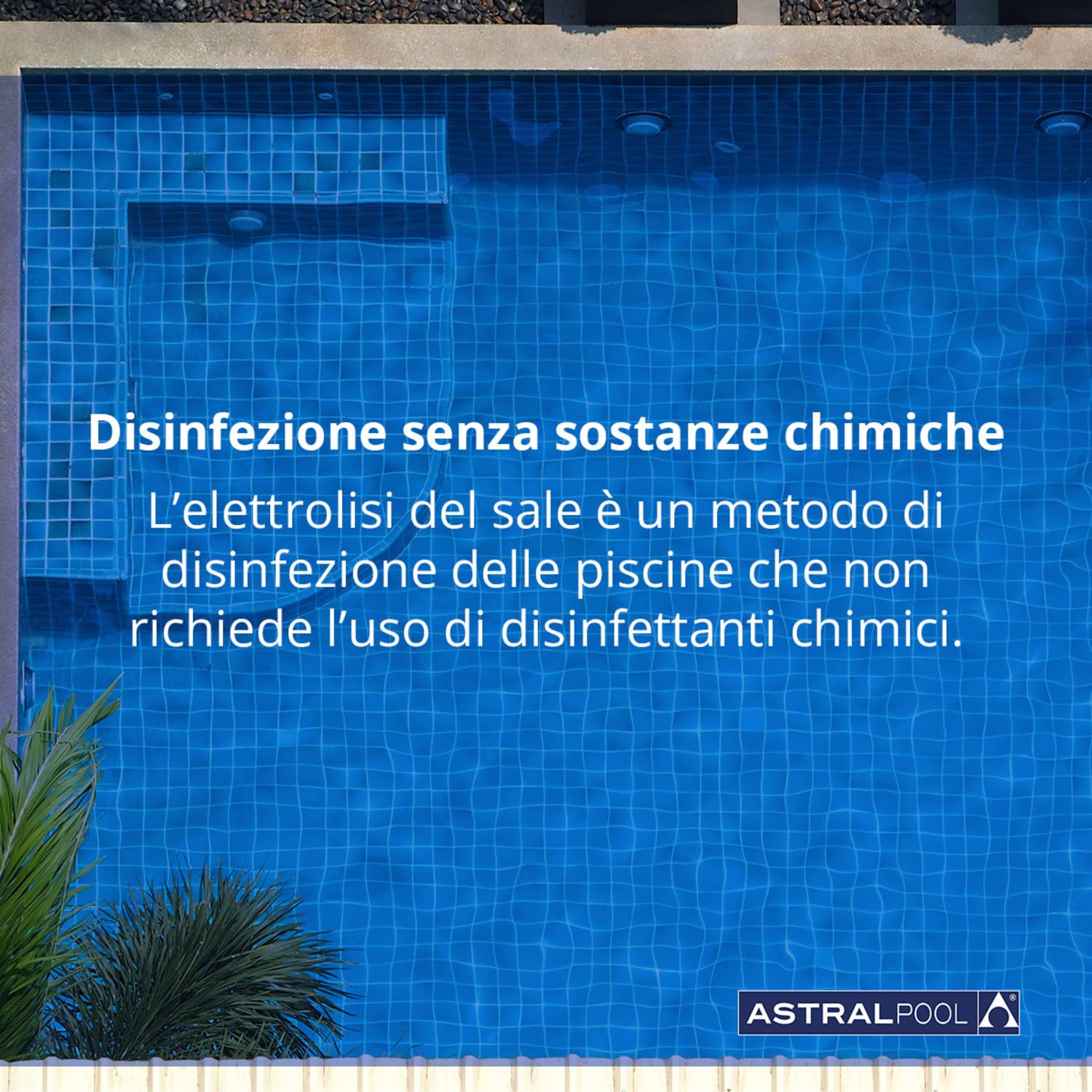 Clear Connect 21 - Cloratore a sale - Pulitore per piscine - Senza prodotti chimici - Elettrolisi del sale - Astralpool
