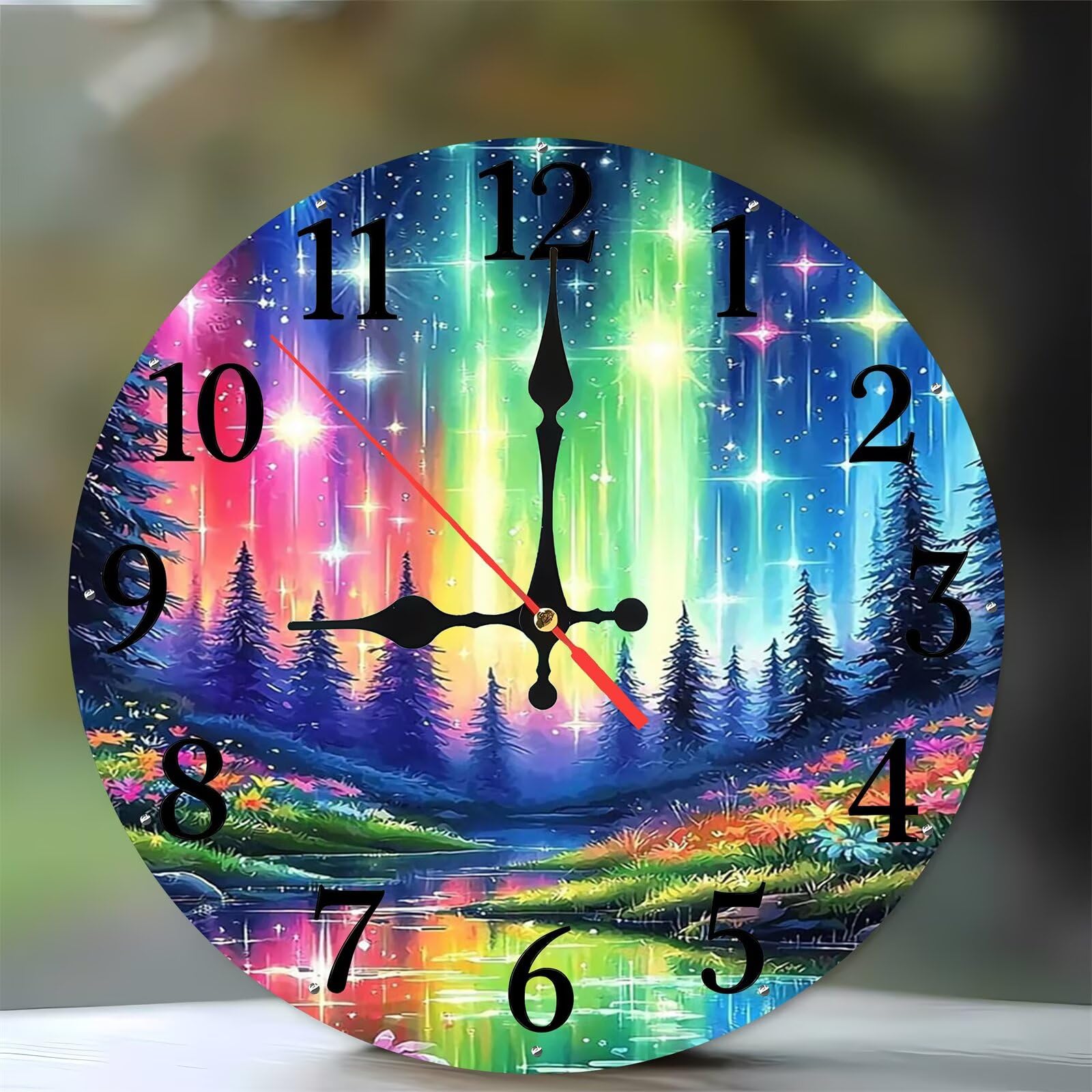 Horloge murale silencieuse bois anti-bruit pour votre chambre
