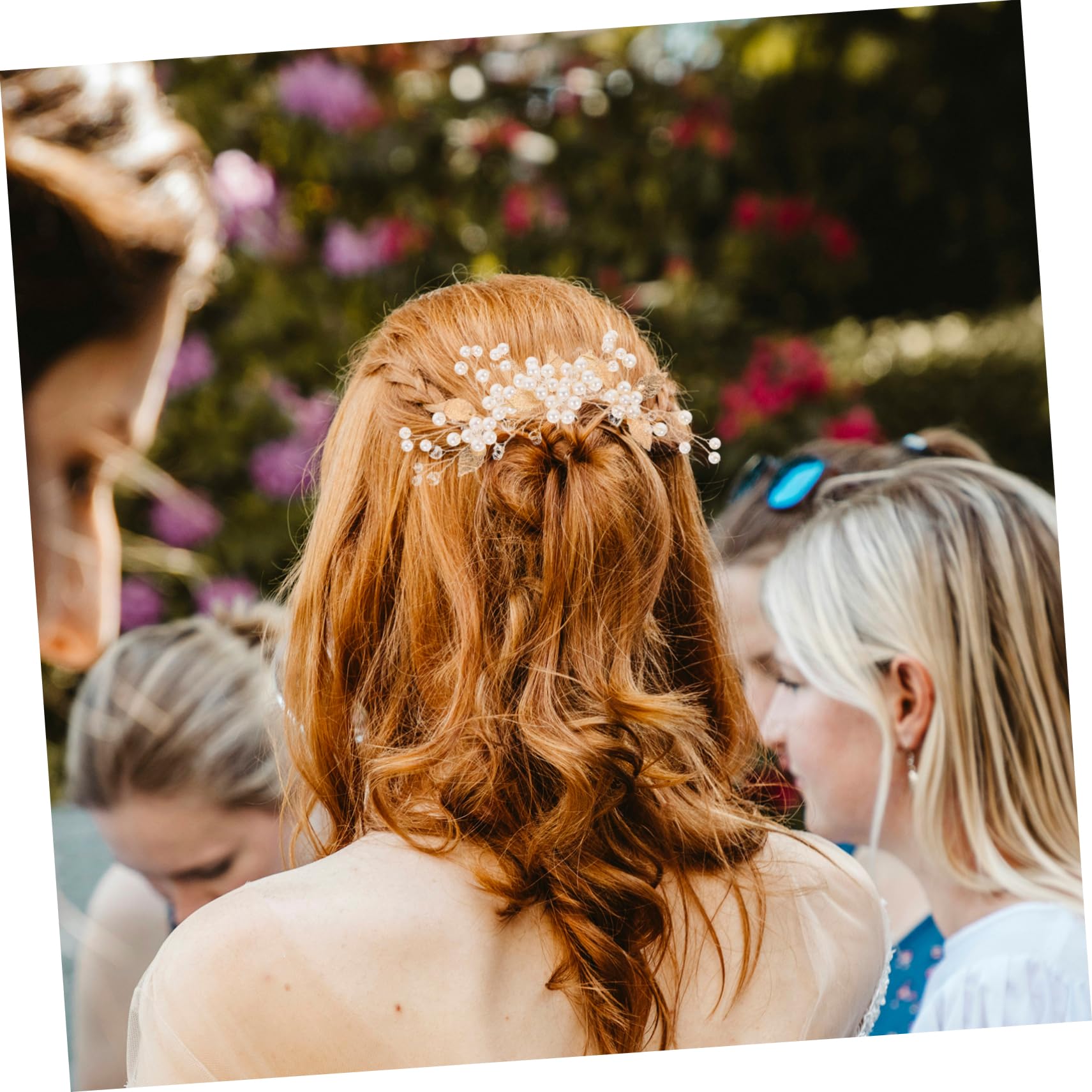 6Pcs Bridal Hairpins Wedding Headpiece Amazon.com : SELFCLOUD Handmade Pearl Bridal Wedding Hair  main image 4
