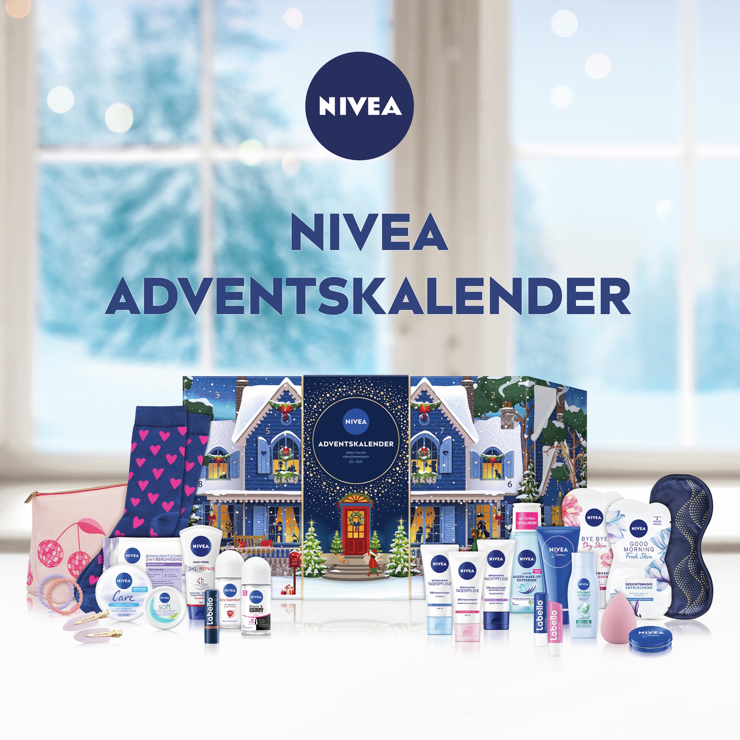 NIVEA Adventskalender 2025 24 Türchen Pflegeprodukte Weihnachtskalender Pflegeset