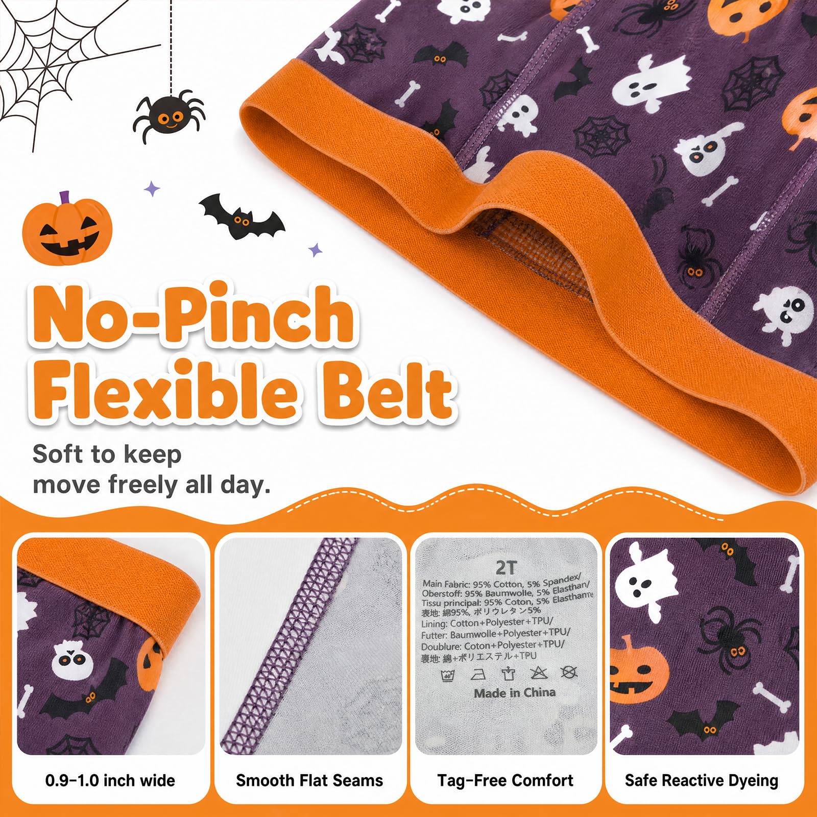 MOEMOE BABY Halloween Trainingshosen Töpfchen Boxer Stil 3 Stück