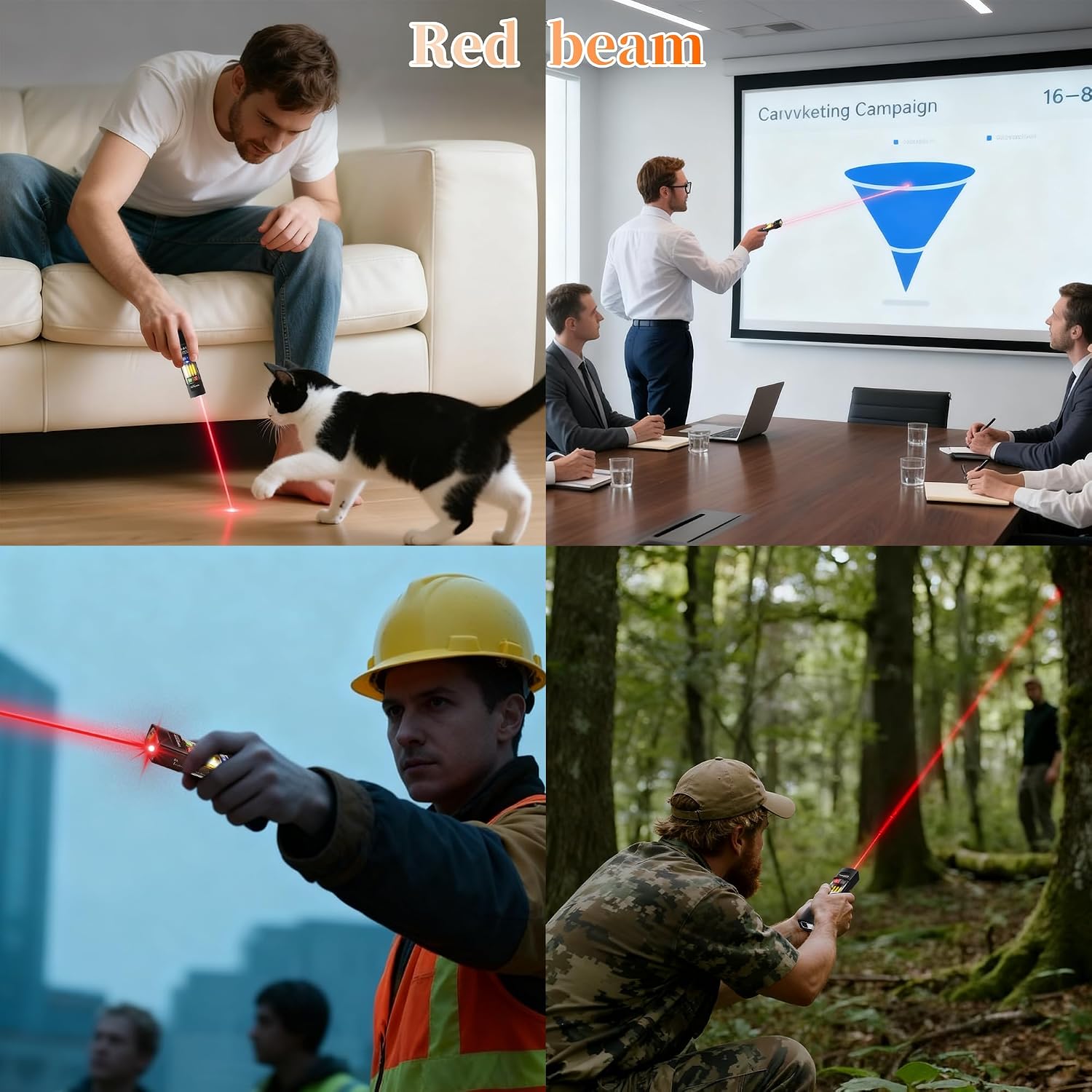 Rechargeable Flat Flashlight 680 Lumens | Red & RGB Emergency Strobe | Magnetic, Clip-on, Built-in Ruler & Bike Mount | Water-Resistant EDC for Car Repair, Camping & Emergency image 4