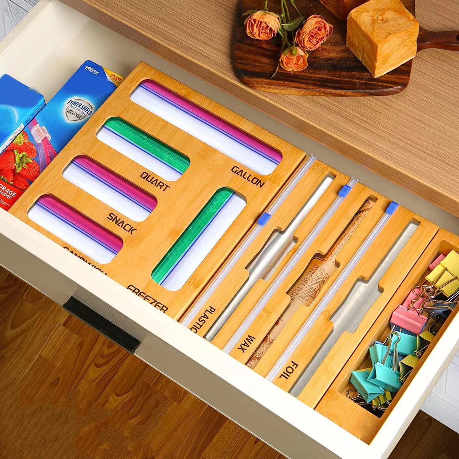 Organizzatore di confezioni regalo - Organizzatore in foglio di alluminio per pellicola trasparente | Pellicola e pellicola trasparente, rotolo di alluminio, organizer in foglio di alluminio, organize
