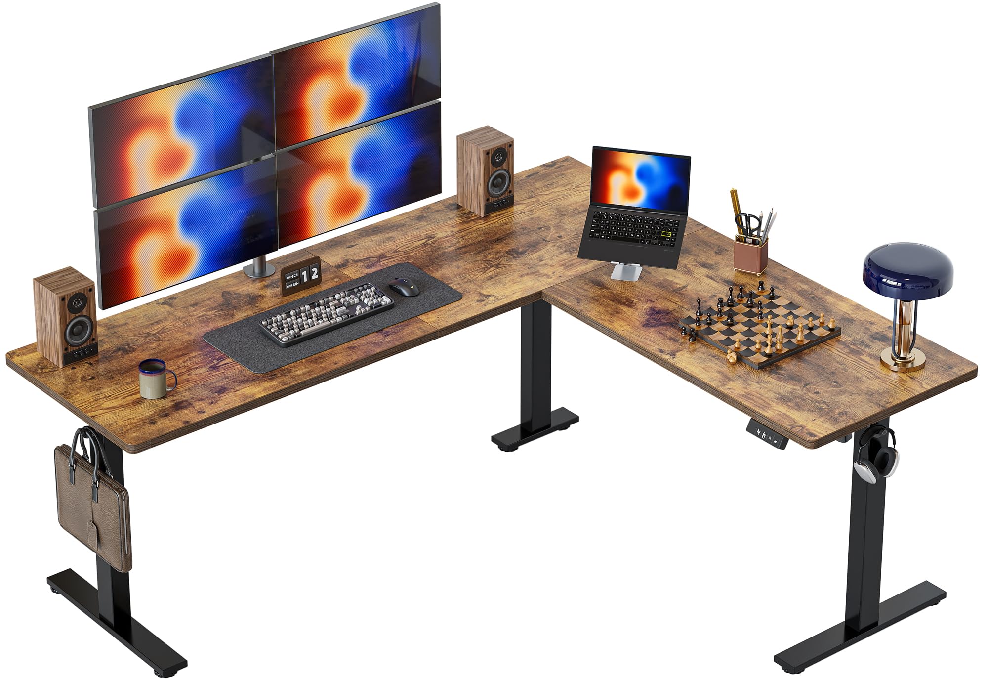 TIQLAB 75x61 L Shaped Standing Desk