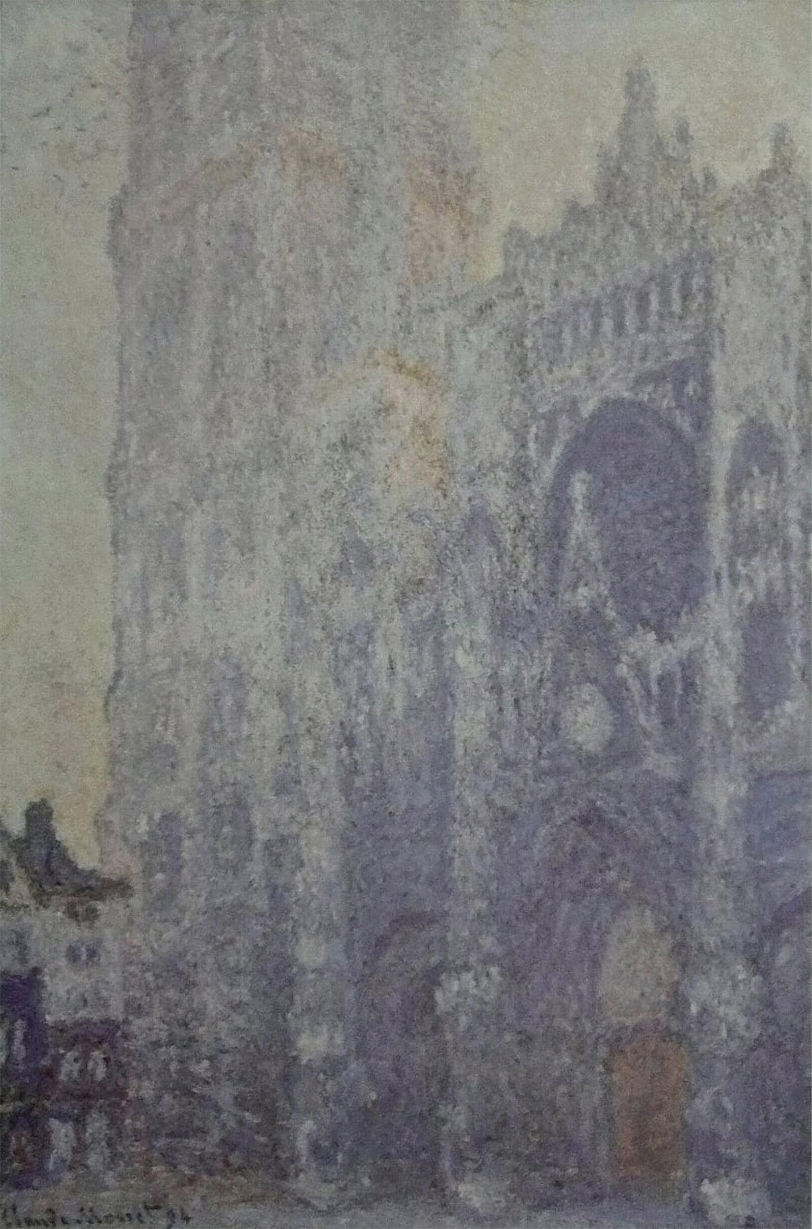 SERENDIPITP Retro Picture Poster Wall Art Pictures Painting Rouen Cathedral the Portal and the Holy Roman Tower by Claude Monet Wall Art Canvas Print for Wall Decor 60x90cm