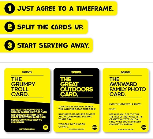 Miniatura 3 de SERVD - Niños contra padres - El divertido juego de cartas familiares de la vida real | El mejor regalo para Navidad, cumpleaños y diversión