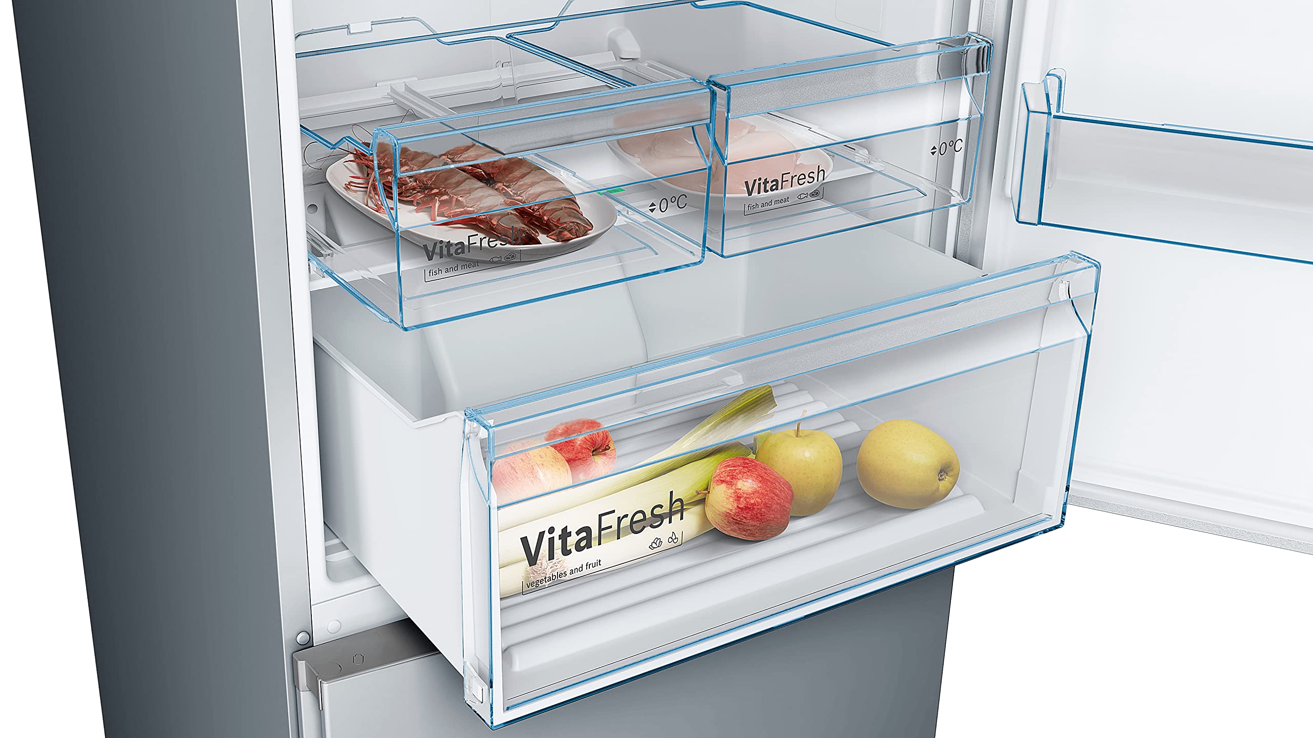Bosch KGN49XLEA Serie 4 – Refrigerador combinado (438 L, 203 x 70 (H x L) – Acero inoxidable
