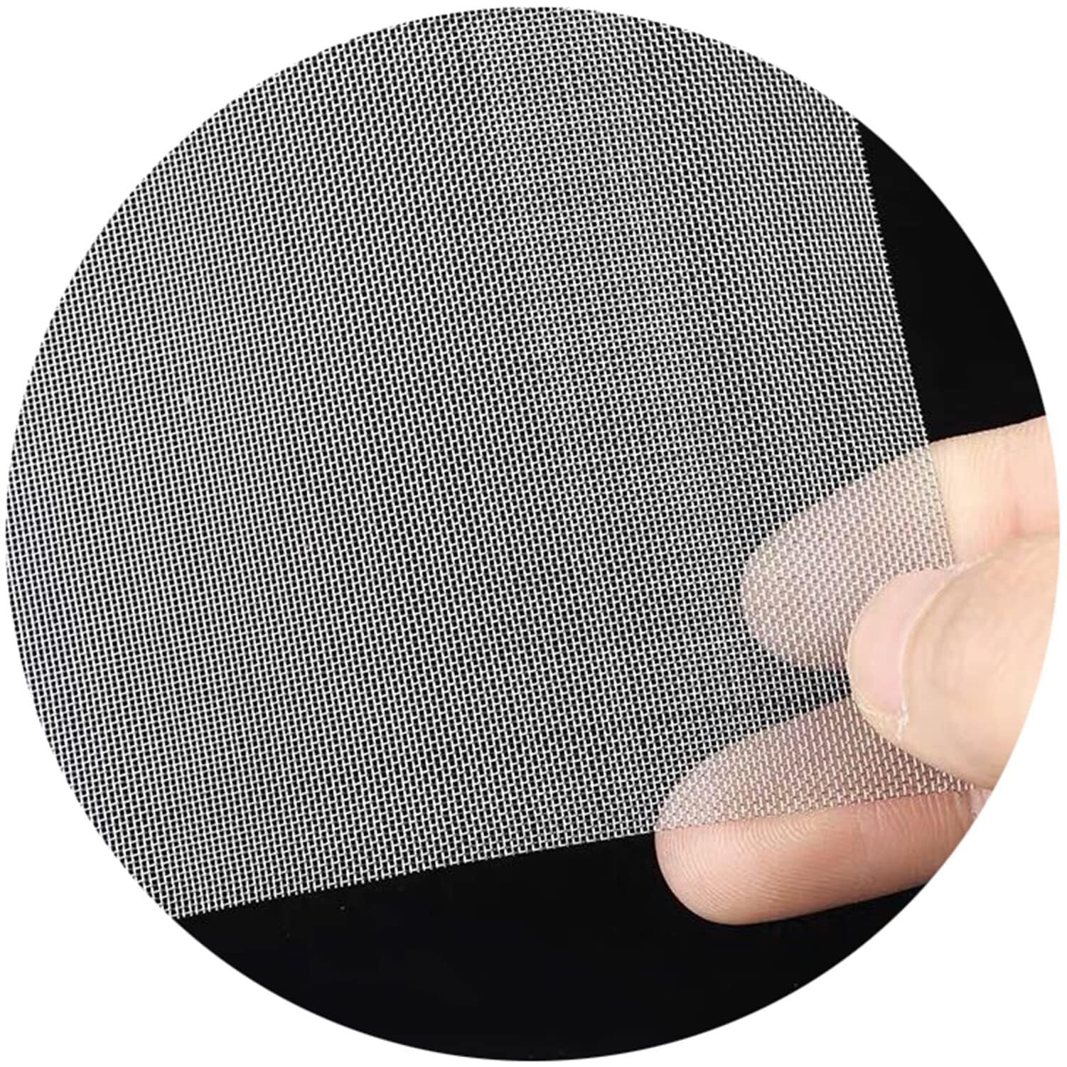 Zanotva 304 Stainless Steel Wire Mesh, 50 Mesh - 0.4mm Hole Wire Metal Mesh Sheet,for DIY Windows Filter,Easy to Cut(39x354in/1x9m)