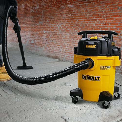 Vista 7 de DEWALT Aspiradora de Taller STEALTHSONIC de 6 Galones Húmeda y Seca DXV06PL-QT, Ultra Silenciosa 4 HP de Potencia Máxima Aspiradora Húmeda Seca