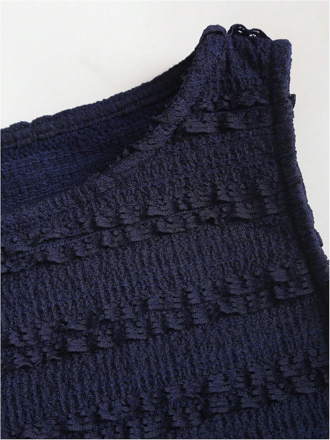 Verdusa Women's 2 Piece Y2k Textured Set Cut Out Tie Back Tank Top with Ruffle Layered Skirt Club Outfits - Image 4