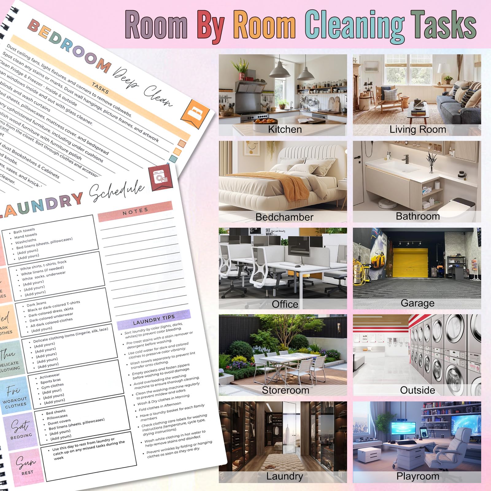 ADHD Cleaning Planner,ADHD Cleaning and Organizing Planner,Bundle Household Cleaning Schedule and Checklist Management,Cleaning List,Chart - Image 4