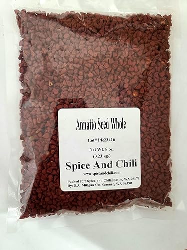 Semilla de Annatto entera (Semilla de Achiote), 8oz (0.23kg)