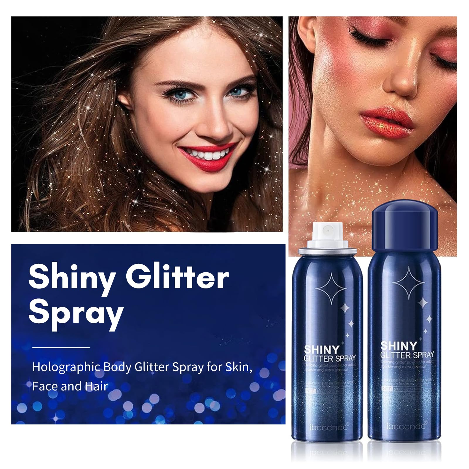 Body Glitter Spray, Body Glitter Spray For Hair And Body