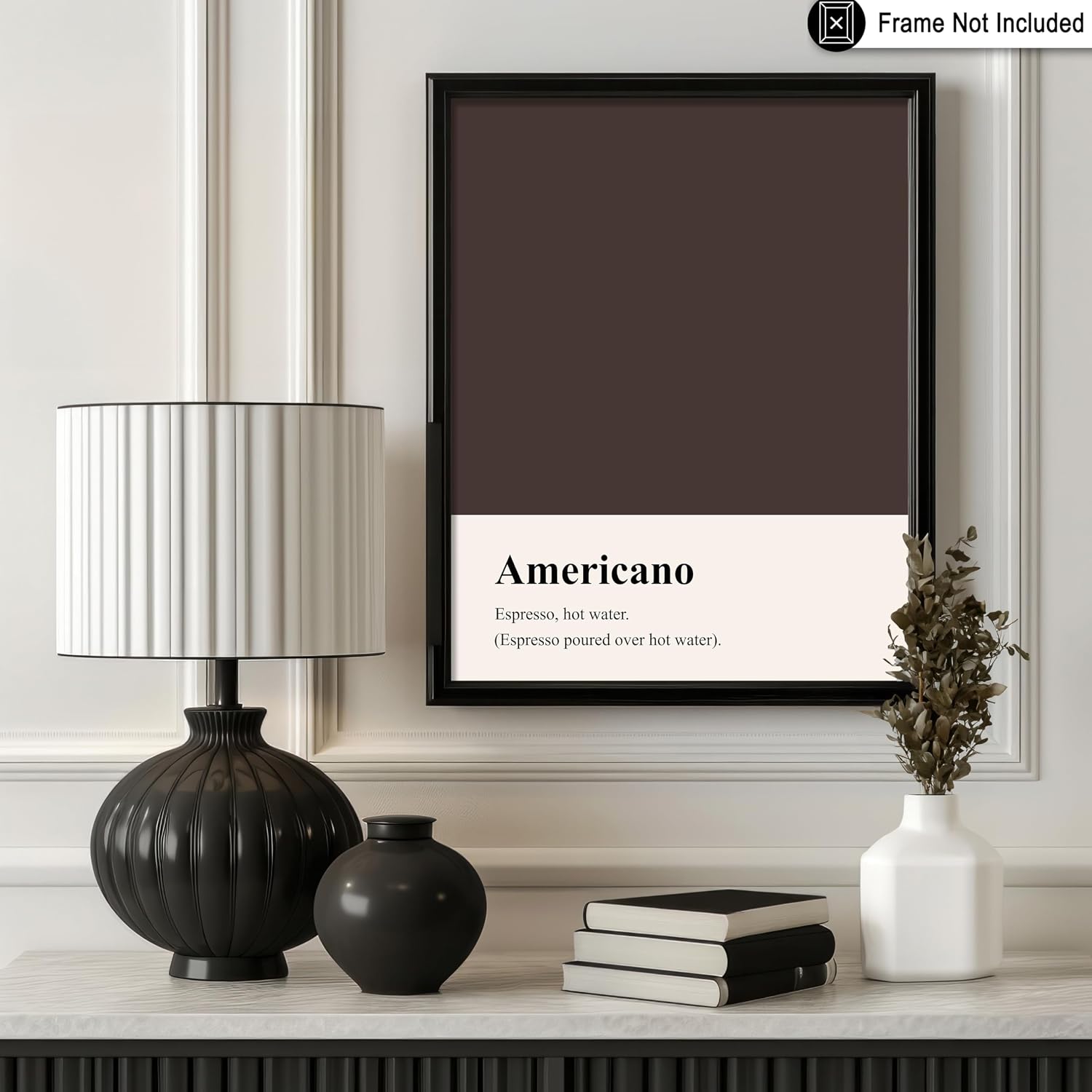 Poster Master 6-Piece Types of Coffee Print - Cafe Poster - Espresso & Cappuccino Art - Food & Drink Wall Design - Caffeine Art - Great Coffeehouse or Kitchen Decor - 8x10 UNFRAMED Wall Art